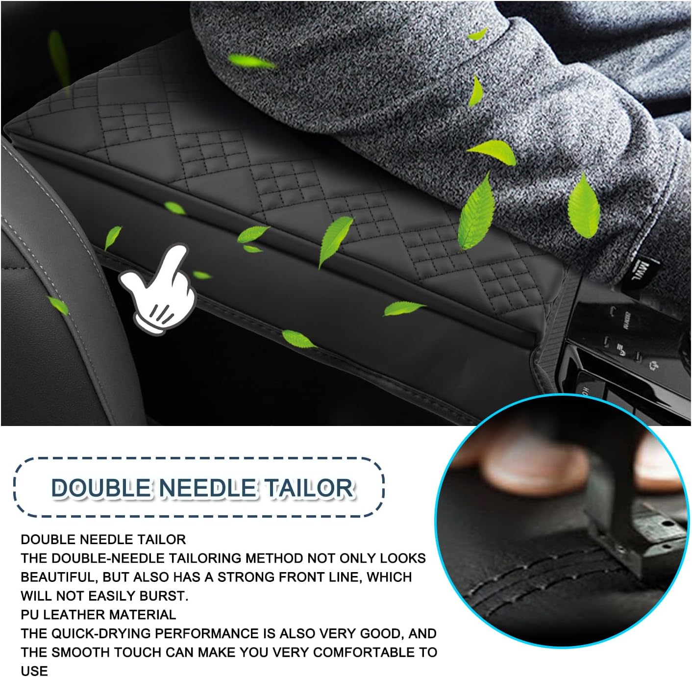 Ruiya 2025 BMW X3 Center Console Cover,for BMW 2025 X3 G45 (30 xDrive/M50 xDrive) Accessories Soft Comfy Plus Cotton Thicken Armrest Lid Cover Compatible with 2025 BMW X3 Interior Accessories