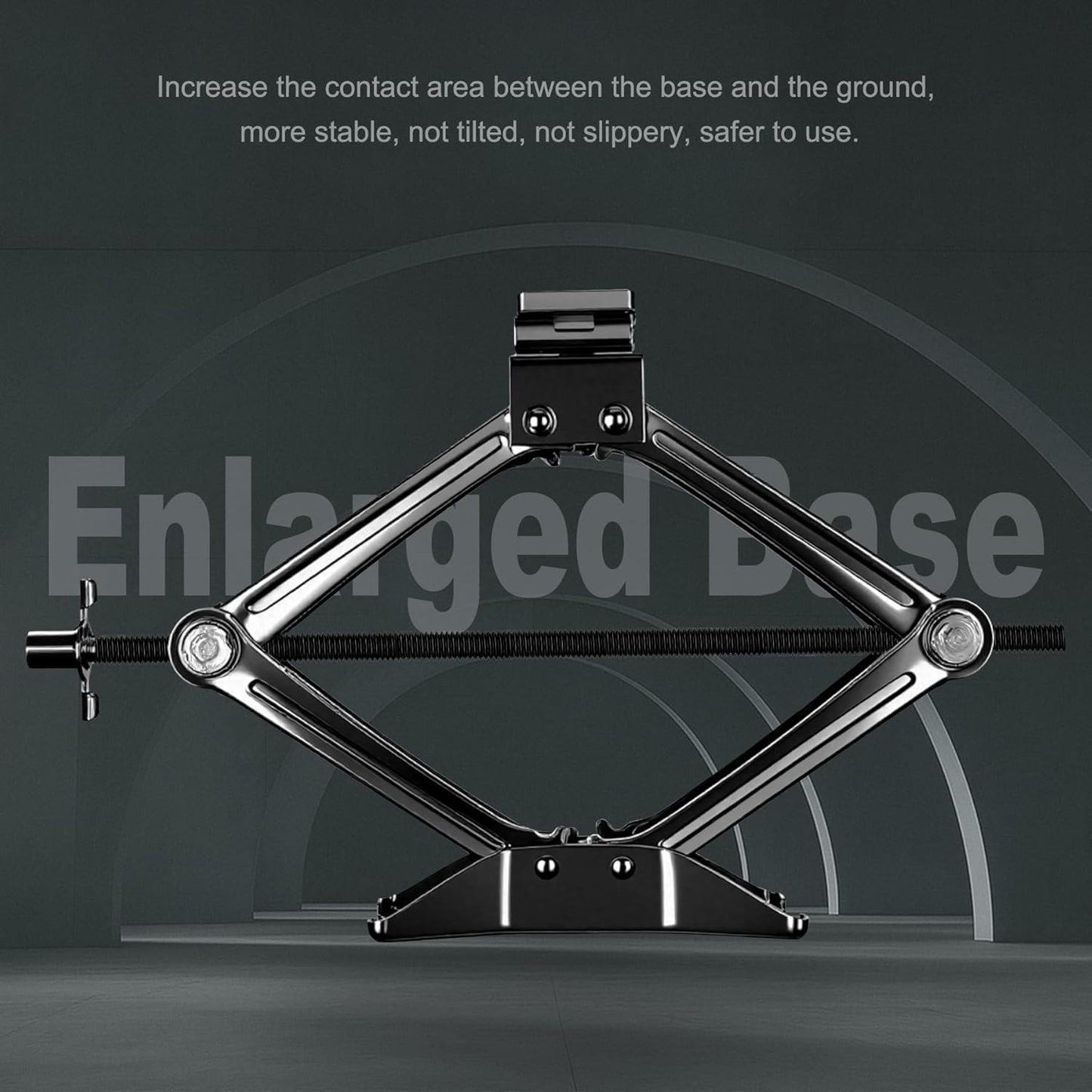 Scissor Jack, 2.5T(5512 Lbs), High-Strength Car Jack and Stand Kit with Rubber Pad, Tire Changing Kit with Ratchet Handle and Lug Wrench, Universal Vehicle Emergency Set for Various Models