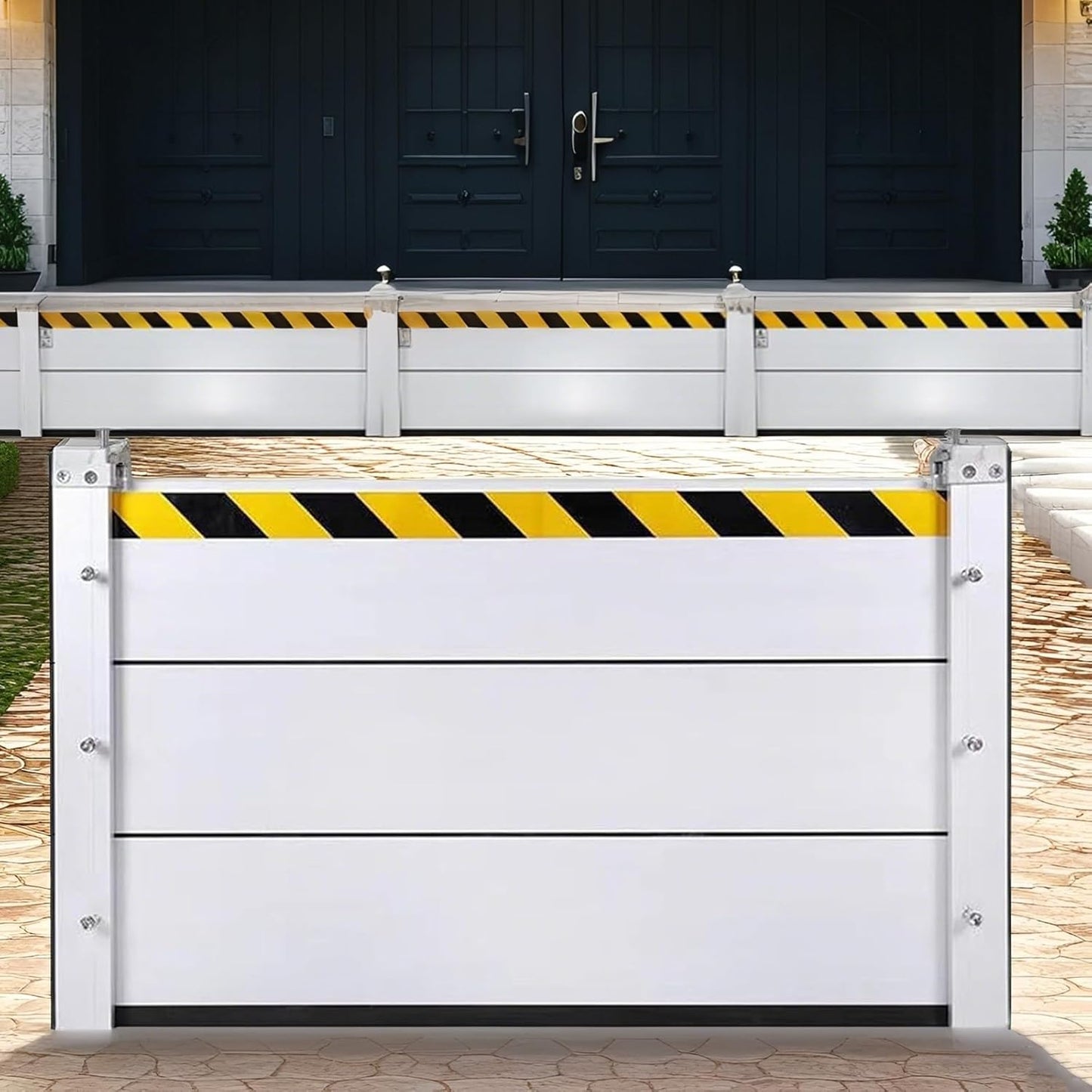 Flood Barriers for Home Exterior,Aluminum Alloy Outdoor Garage Doors Water Barriers for Flooding(H47.2Inch,L13FT)
