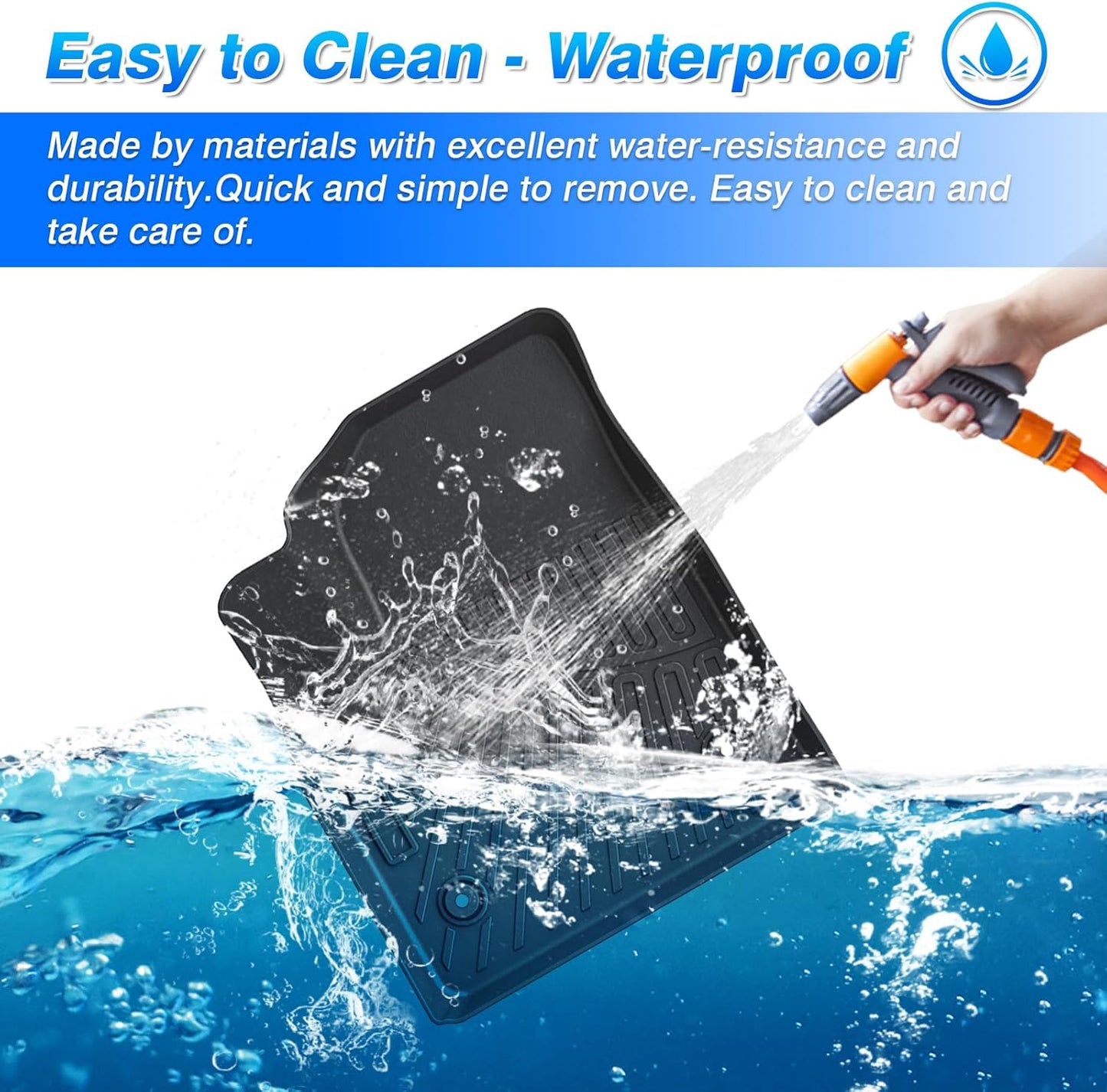 Cartist Floor Mats Fit for Chevrolet Blazer EV 2024 2025 2026/Cadillac Lyric 2023-2025 2026 All Weather Floor Mat Heavy Duty Carpet Protection