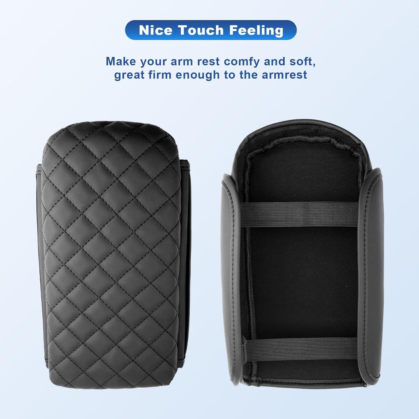 CDEFG 2024 2025 Trax Center Console Cover for 2024 2025 Chevy Trax Armrest Cover Middle Console Pad Arm Rest Cover 2024 Trax 2025 Accessories (w/Pockets)