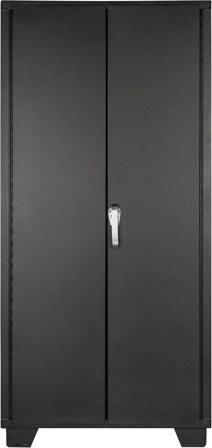 Jamco Tool Storage Cabinets with Bin Mounts, Model DZ, Includes 132 Bins, 36-Inch W x 24-Inch D x 78-Inch H, Red Bins