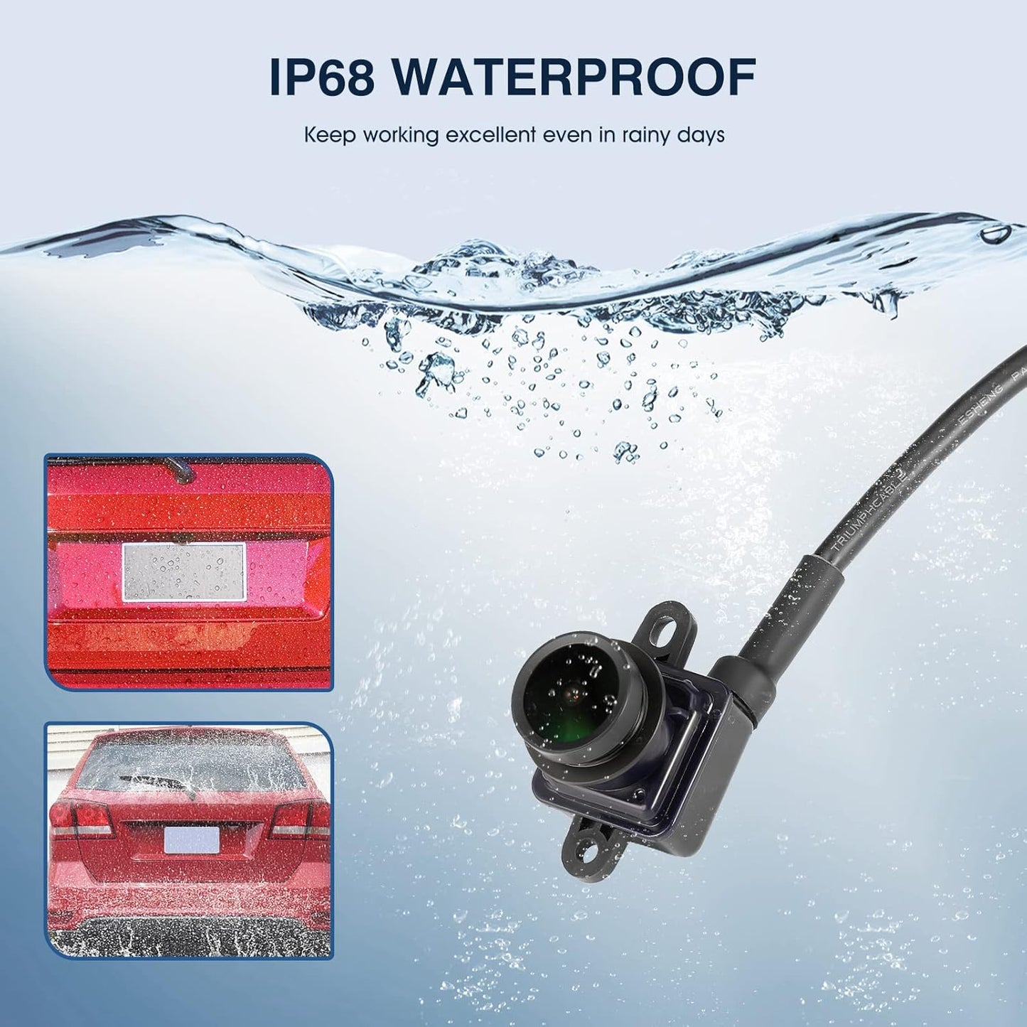 Rear View Assist Camera Compatible with Dodge Journey 2011-2020 Safety Parking Back Up Camera OE Replacement Part 56054158AB 56054158AC 56054158AD 56054158AE 56054158AF