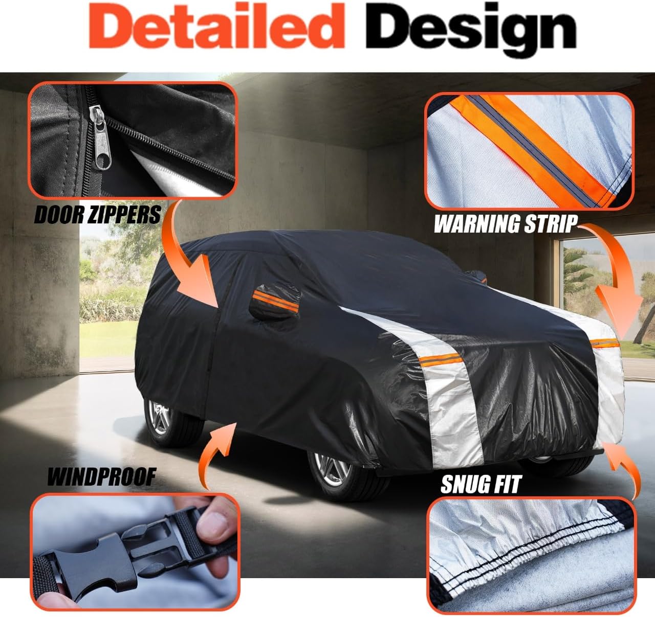 Chevrolet Trax Car Cover 100% Waterproof All Weather, Gift with Towel, 10 Layers SUV Car Cover Custom Fit 2013-2025 Chevy Trax, Full Exterior Car Covers Rain Sun UV Protection with Door Zipper.