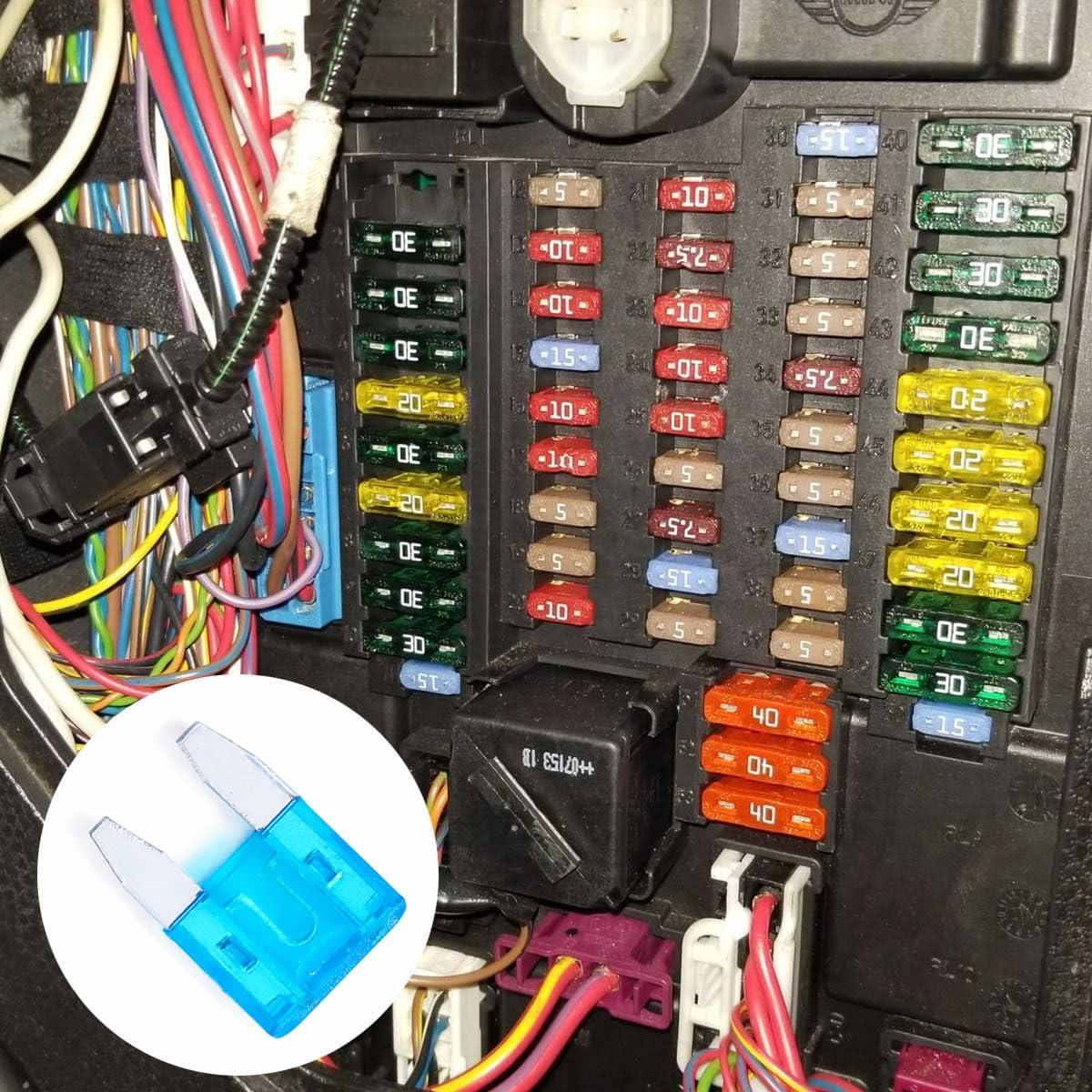 100 Pack Auto Fuses 15 AMP APM/ATM 32V Mini Blade Style Fuses 15A Short Circuit Protection Car Fuse (15 AMP)