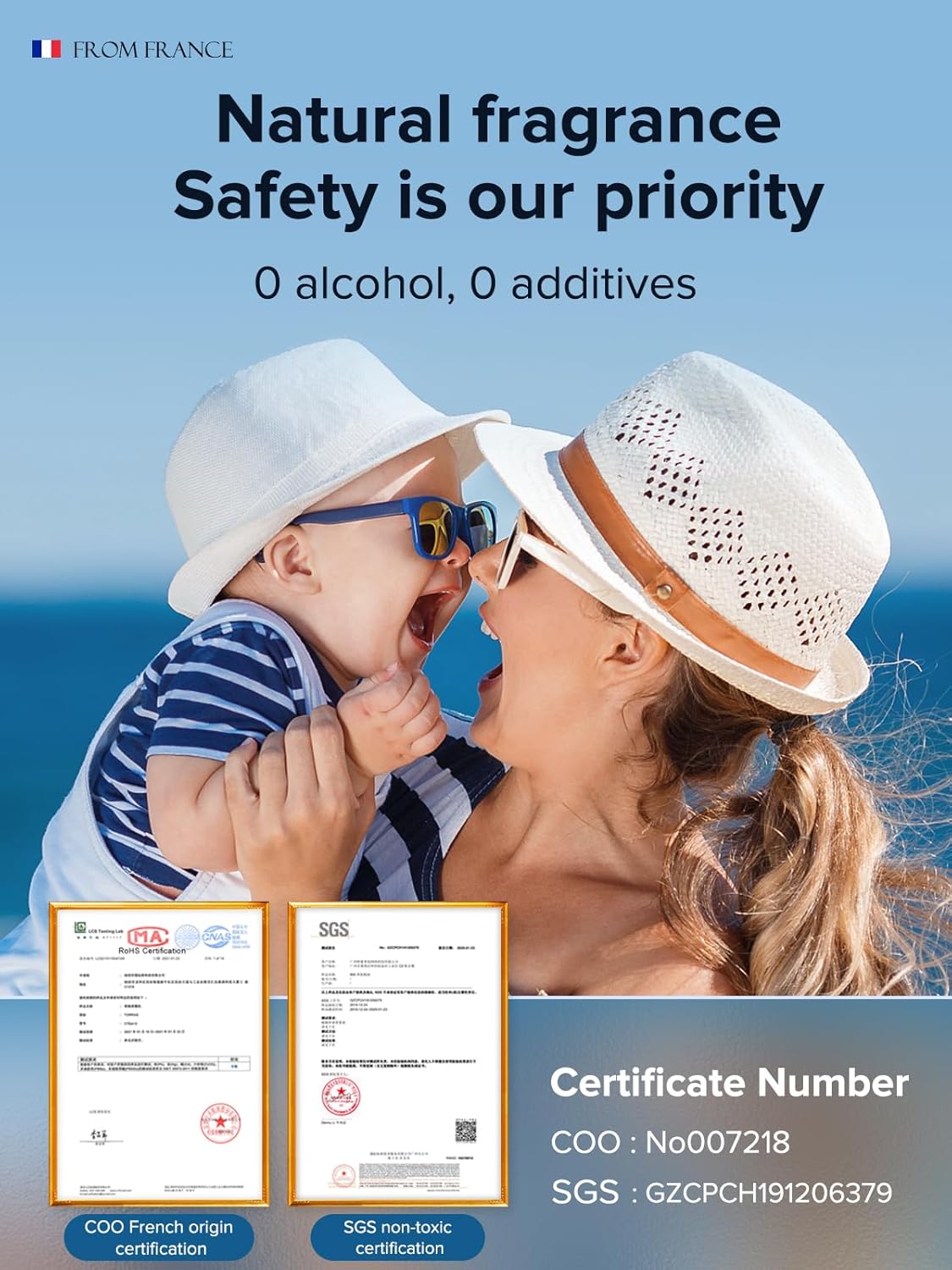 Ceeniu Car Air Freshener, CF3 Luxury Perfume Refill, 135ml Large Capacity for 6 months, BlackCurrant, Natural French Fragrance with Plant Extracts, Car Diffuser Freshener, Premium Car Scent