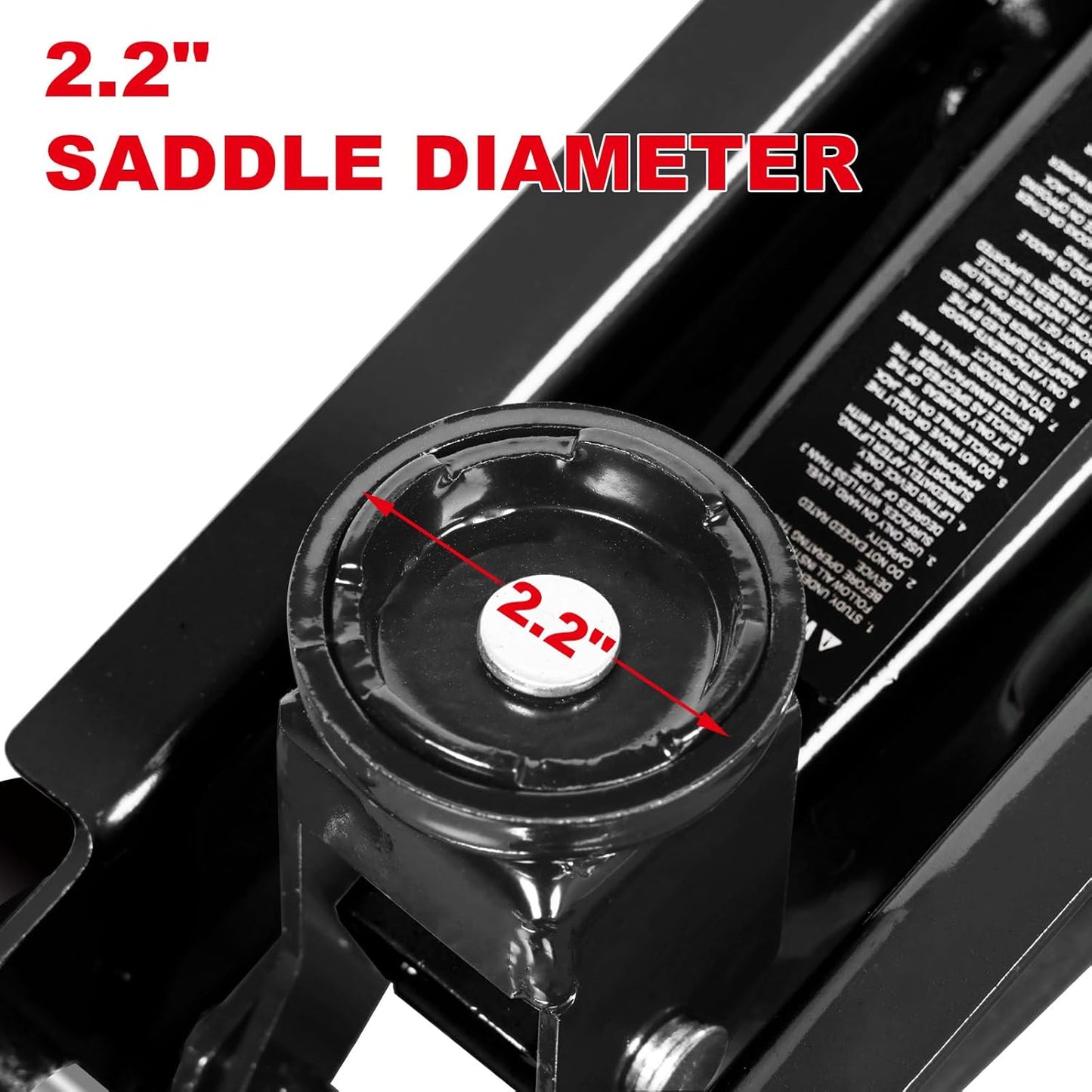 Floor Jack 1.5 Ton (3,000 LBs) Hydraulic Car Jack, Lifting Range from 5.1 Inch to 12.6 Inch, Fits Sedans Automotive Black