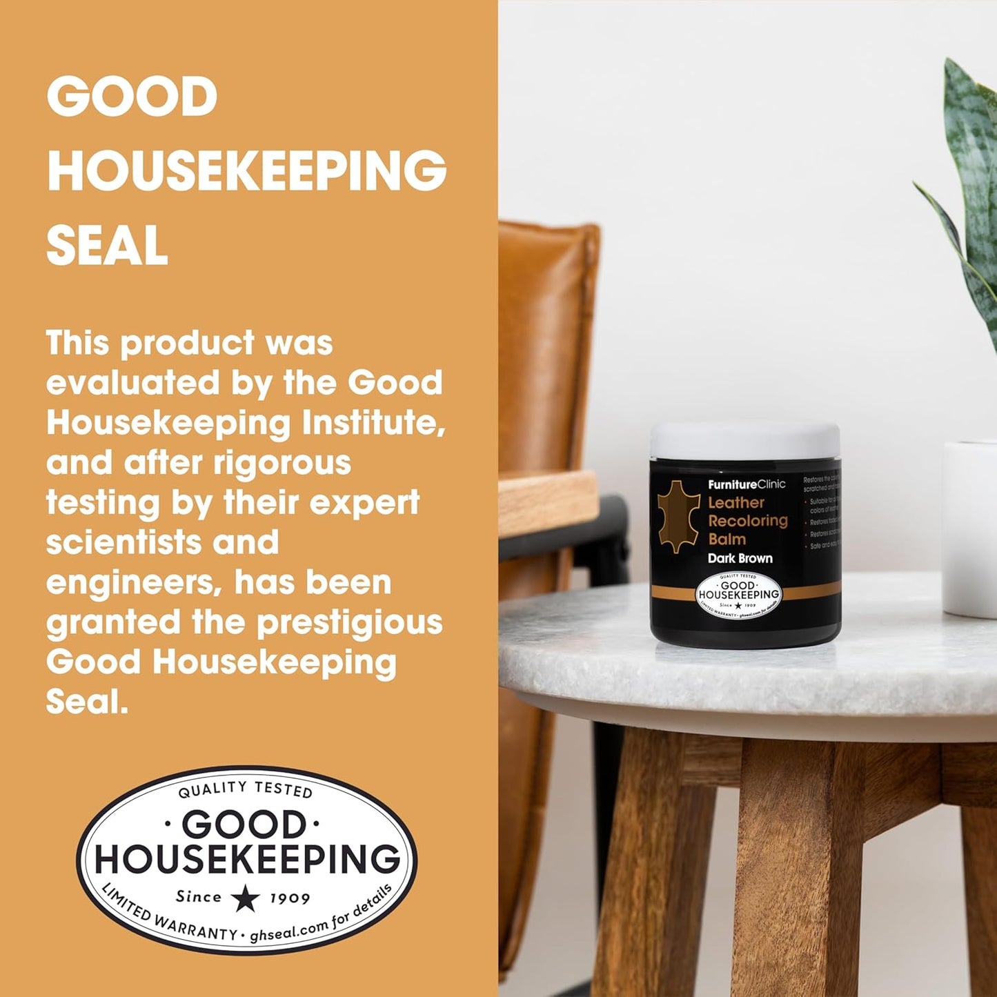 The Original Leather Recoloring Balm by Furniture Clinic - Red Leather Dye for Furniture, Couches & Car Seats - Restore Scratched, Faded, & Damaged Surfaces