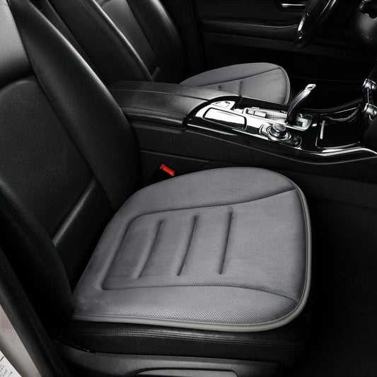KAYI Car Seat Cushion, Memory Foam Car Seat Cushion, Anti Slip Rubber Bottom Car Seat Cushions for Driving, Suitable for Car and Office Chairs (2 Pack, Grey)