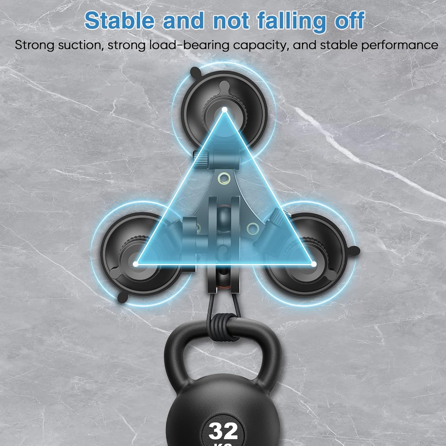 Radar Detector Mount - Triangular Suction Cup Windshield Bracket (for Cobra Detectors)