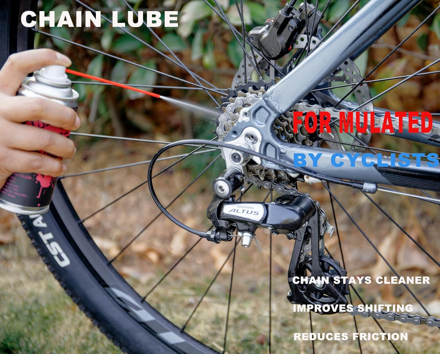 Cleaning Kit-Bike Wash & Drivetrain Essentials Kit with bike clean,Bicycle Degreaser,dry Lubricant,Cleaning Brush Tool-Bike Maintenance for Mountain Road Gravel Bikes