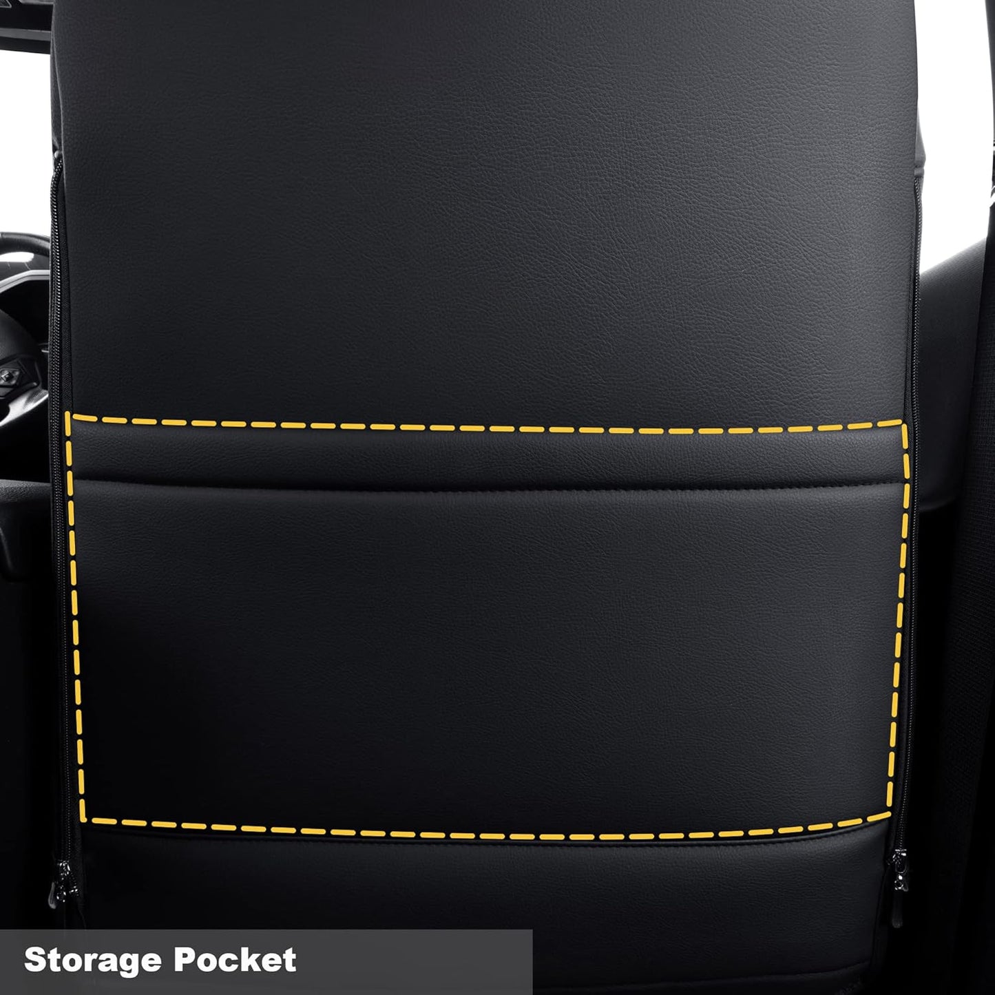 LUCKYMAN CLUB 2 Front Tacoma Seat Covers Custom Fit 2016-2023 Tacoma Crew Cab and Extended Cab (Black 2 pcs)