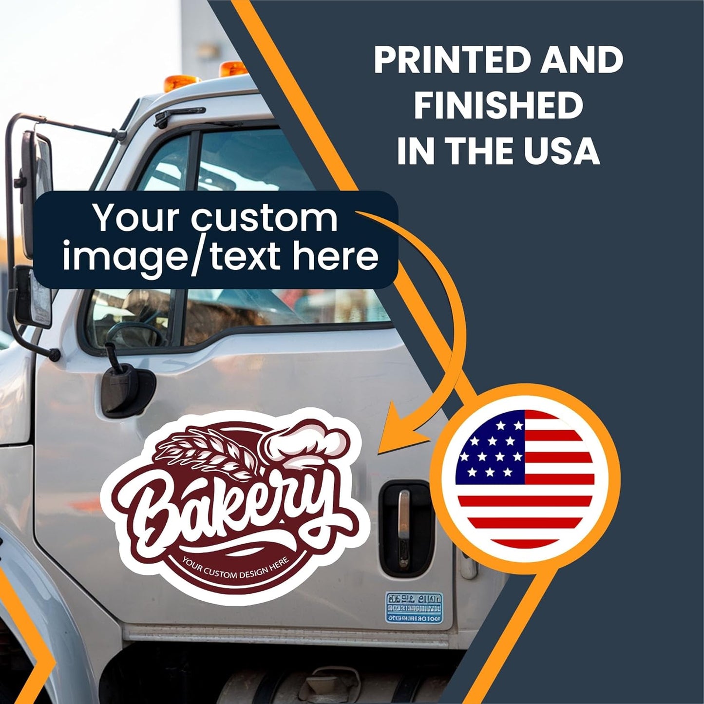 Magnet Me Up Customizable and Personalized Automotive Magnet Decals (Custom Size)