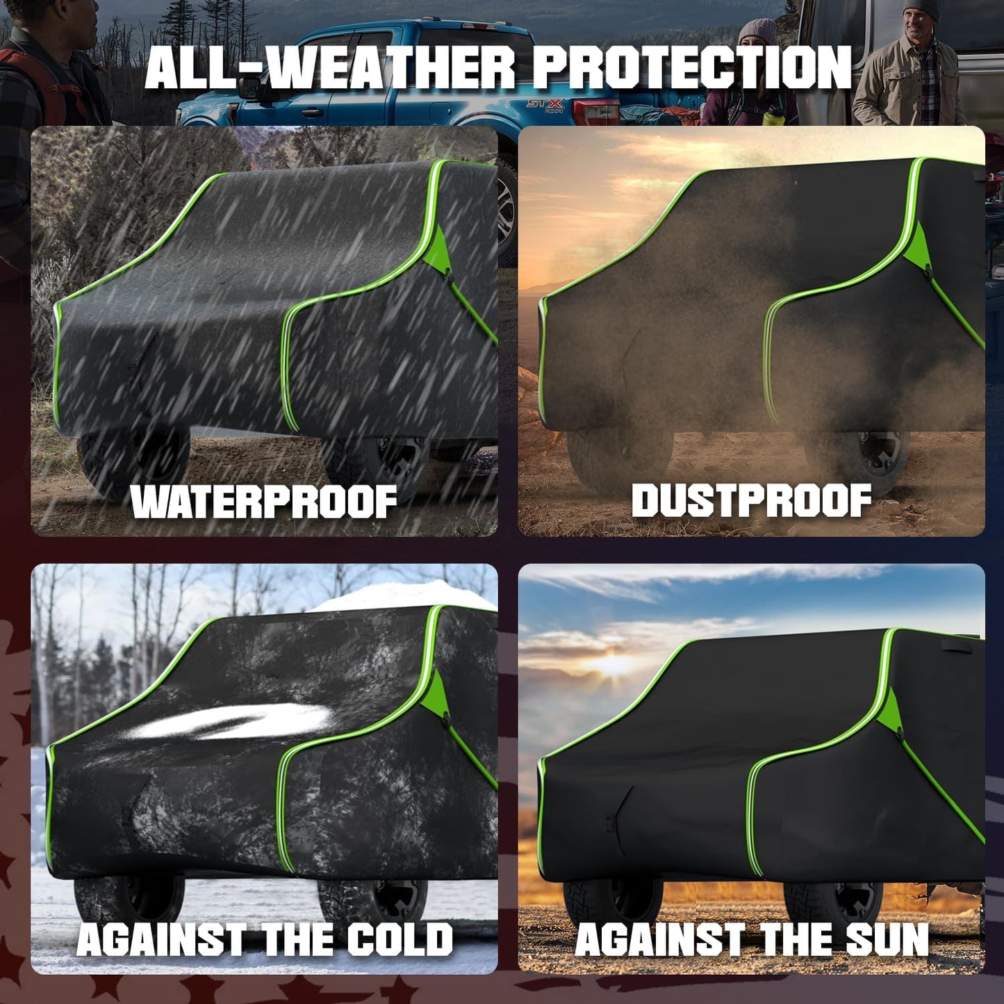 125 Inch UTV Cover for Polaris Ranger RZR, Can-Am Defender Maverick Commander, Yamaha Wolverine, Kawasaki Mule, Honda Pioneer, Black 600D Side by Side Cover Protection for 2-3 Seater UTV