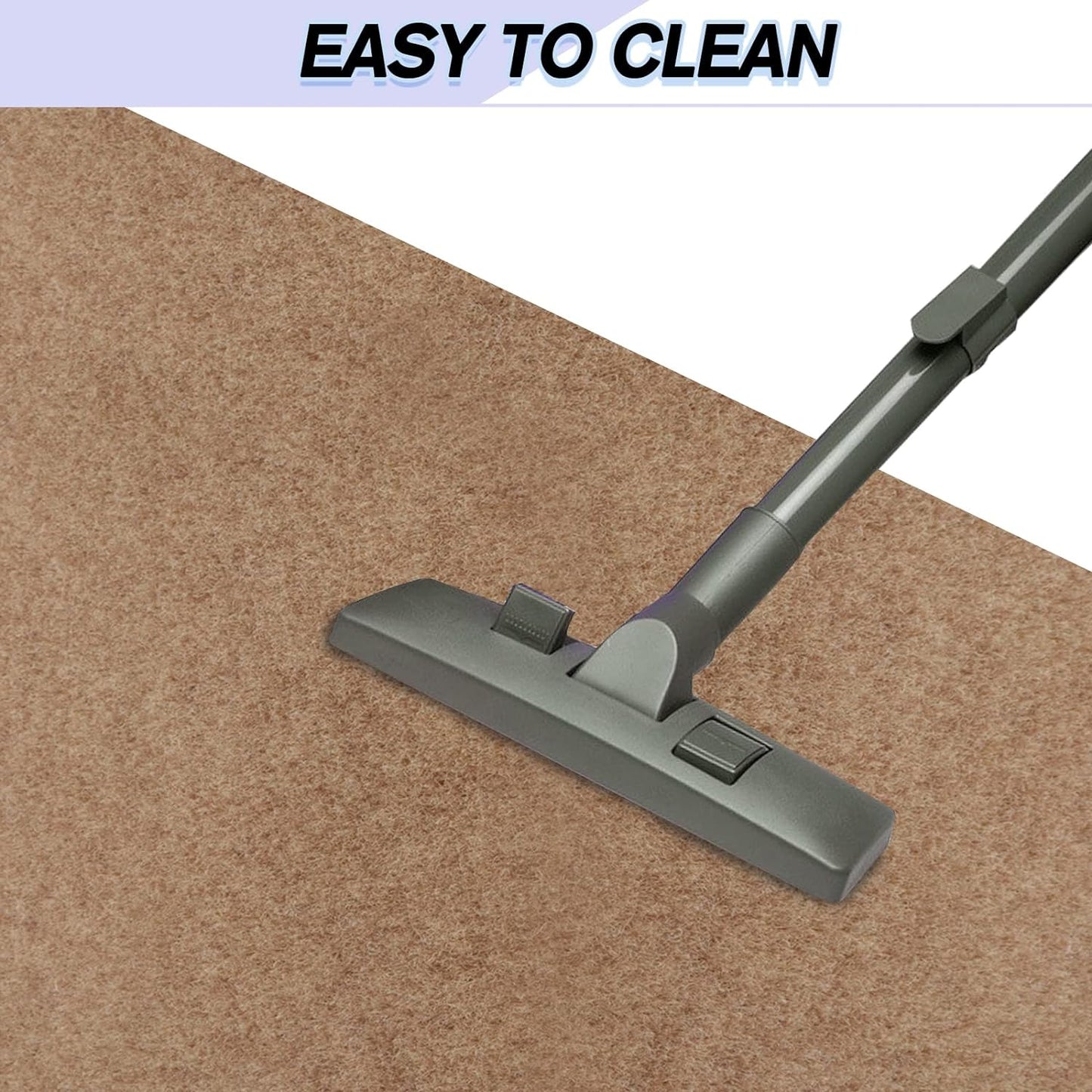 Custom Size Backed Non-Slip Area Rugs Runner, Easy Clean, Waterproof Runner Rugs for Hallway Entryway, Kitchen, Laundry, 4FT x 4FT, Beige