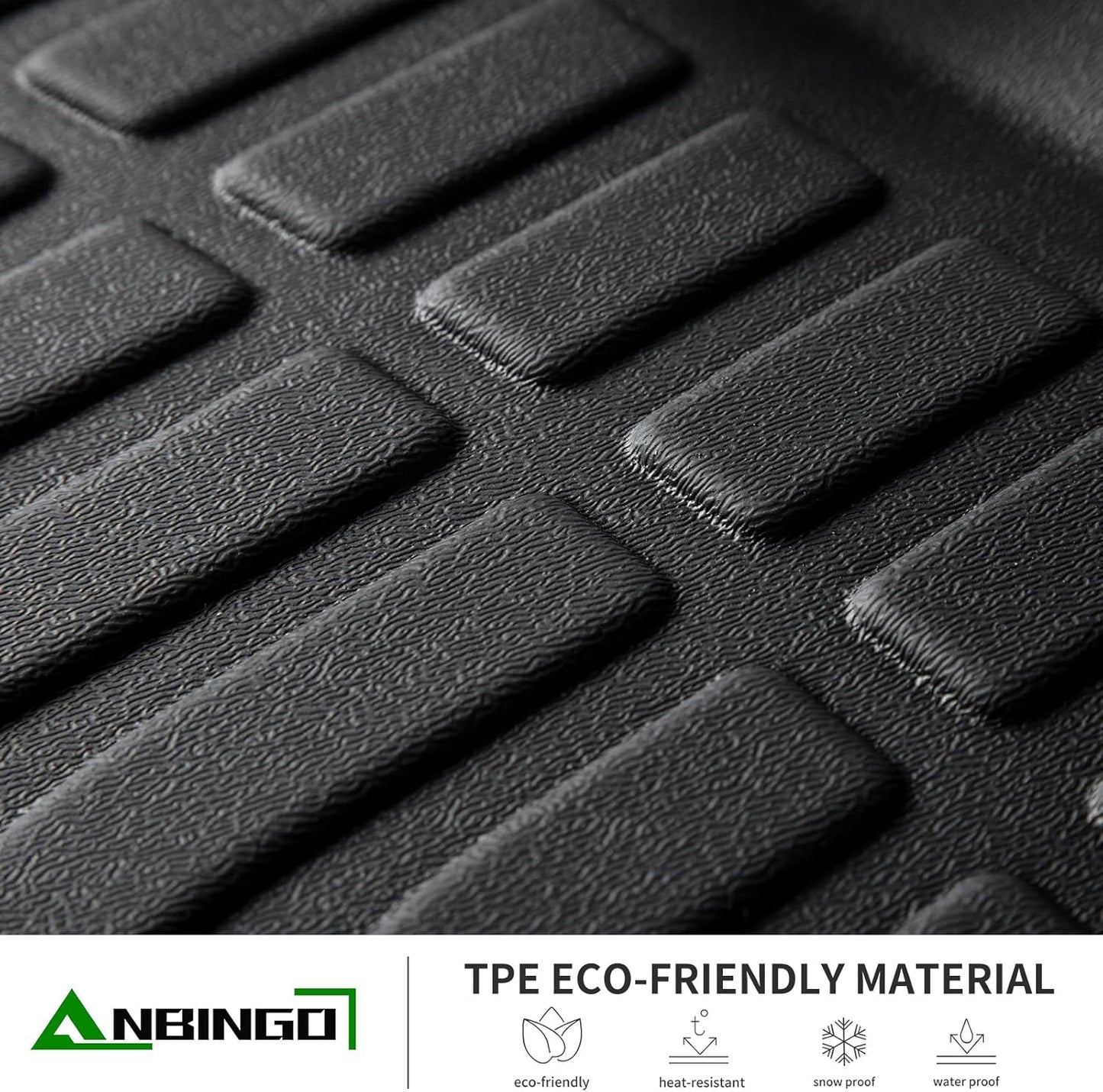 ANBINGO®Floor Mats Fit for Ford Escape 2009-2012 All Weather Floor Mats Set Custom for Escape Full Set Floor Liners for Escape Accessories Black