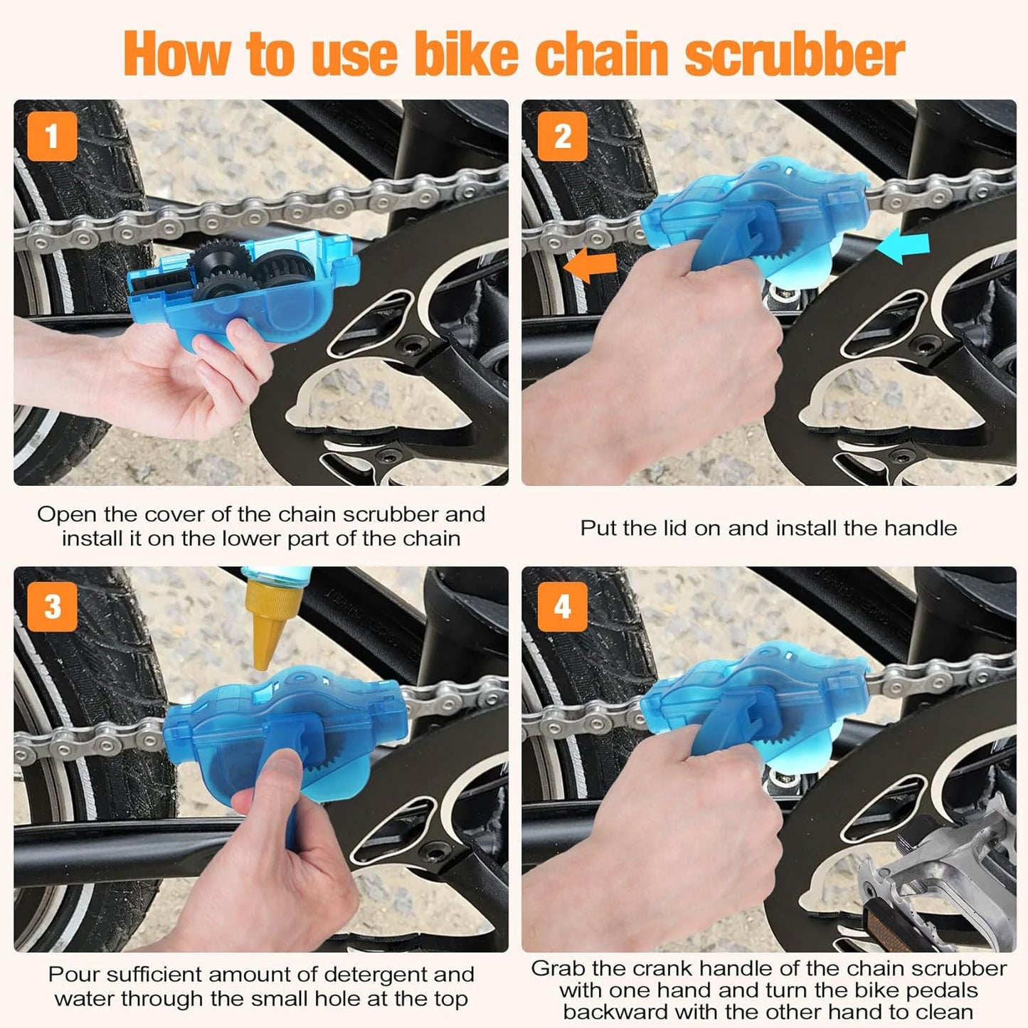 Bike Cleaning Kit including chain cleaner,chain brush,maintenance tool,chain lube,chain degreaser
