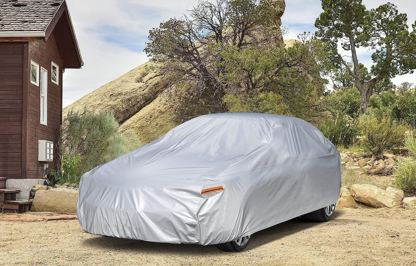 Kayme 6 Layers Car Cover Custom Fit for BMW 6 Series / 8 Series (2003-2025) Waterproof All Weather for Automobiles, Outdoor Full Cover Rain Sun UV Protection.Silver