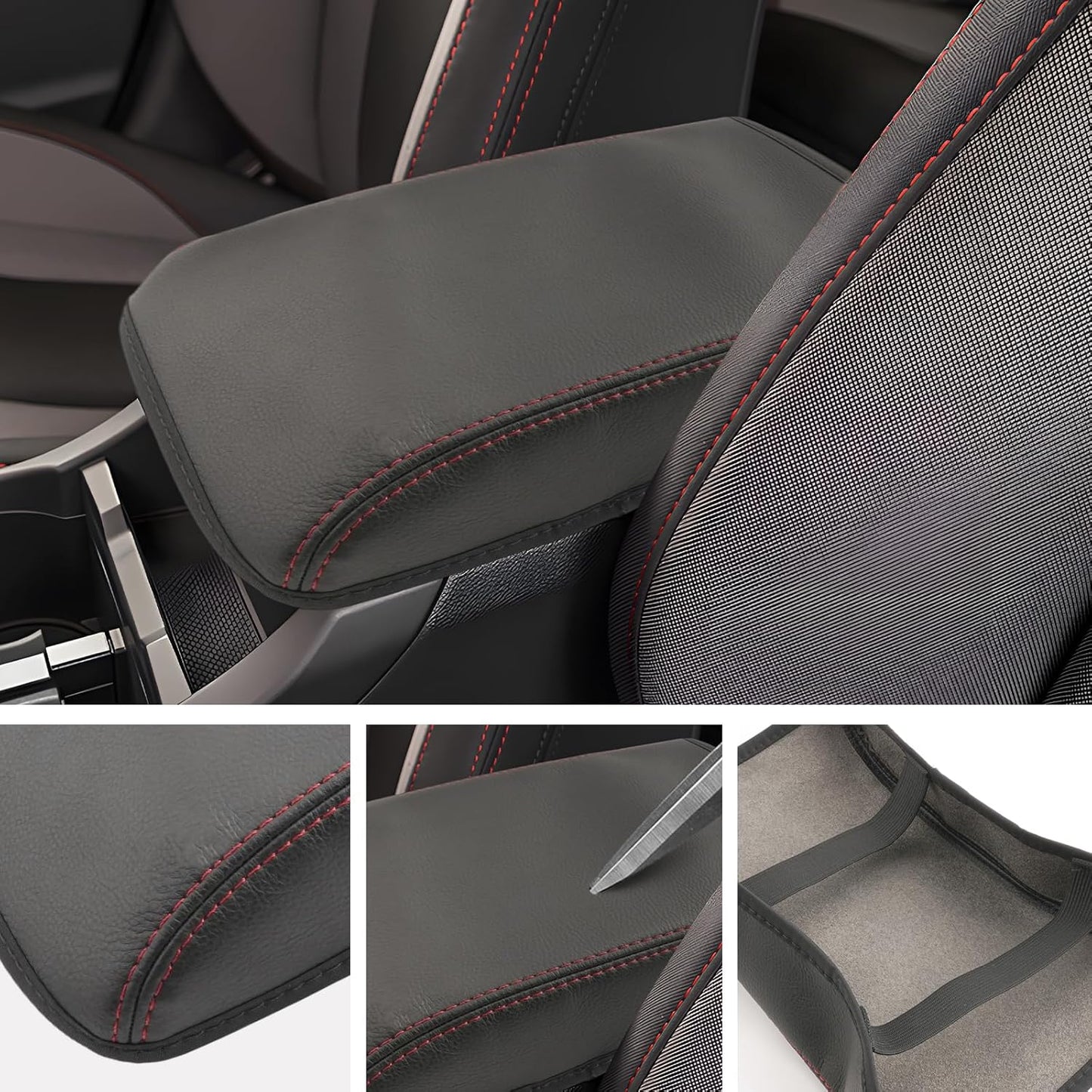 SXCY for 2022-2025 Subaru WRX Armrest Cover [Thin Cover] 2024 2025 WRX Center Console Cover for 2024 2025 Subaru WRX Console Cover 2024 2025 WRX Accessories [6-Speed Manual Gearbox Only]