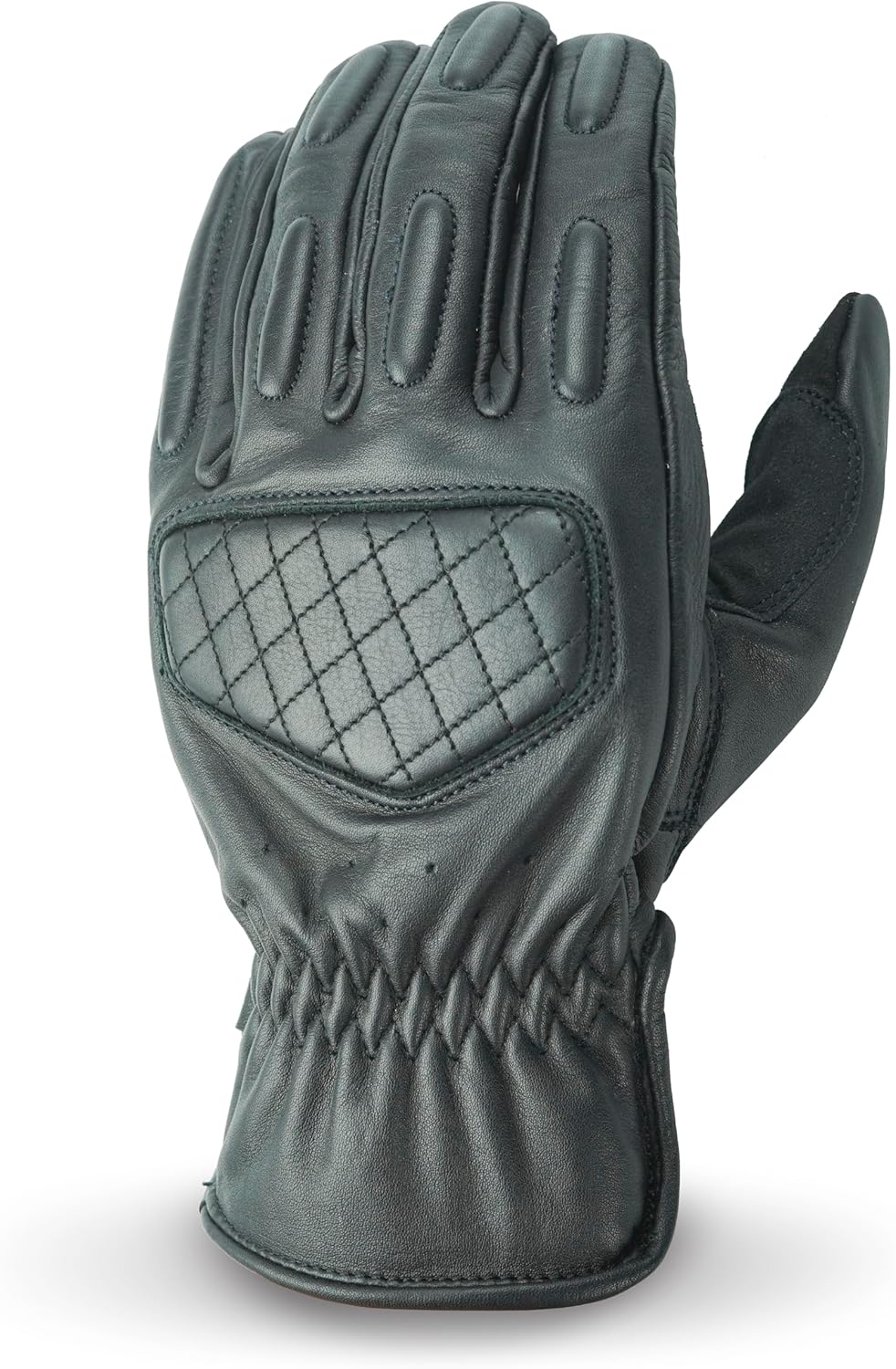 Leather Motorcycle Gloves with Adjustable Fitting Bike Riding Gloves for Riders