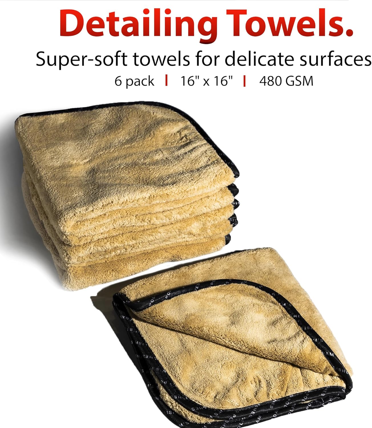 Adam's 5 Gallon Bucket-O-Towels (67pk) - Variety Car Detailing Bucket of Premium Microfiber Towels for Car Wash, Cleaning, Polishing, Car Wax, Ceramic Coating, Shop Towels & More