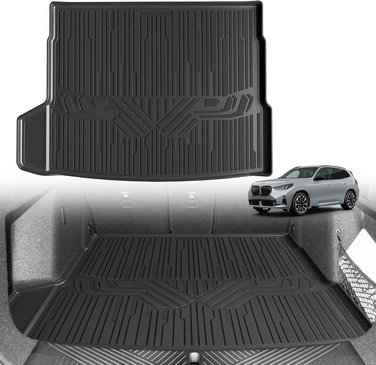 TripleAliners Trunk Mat All Weather Compatible with 2025 BMW X3 Accessories Custom Fit Protection Trunk Floor Liner Cargo Mat TPE Anti-Slip Odorless Cargo Liner