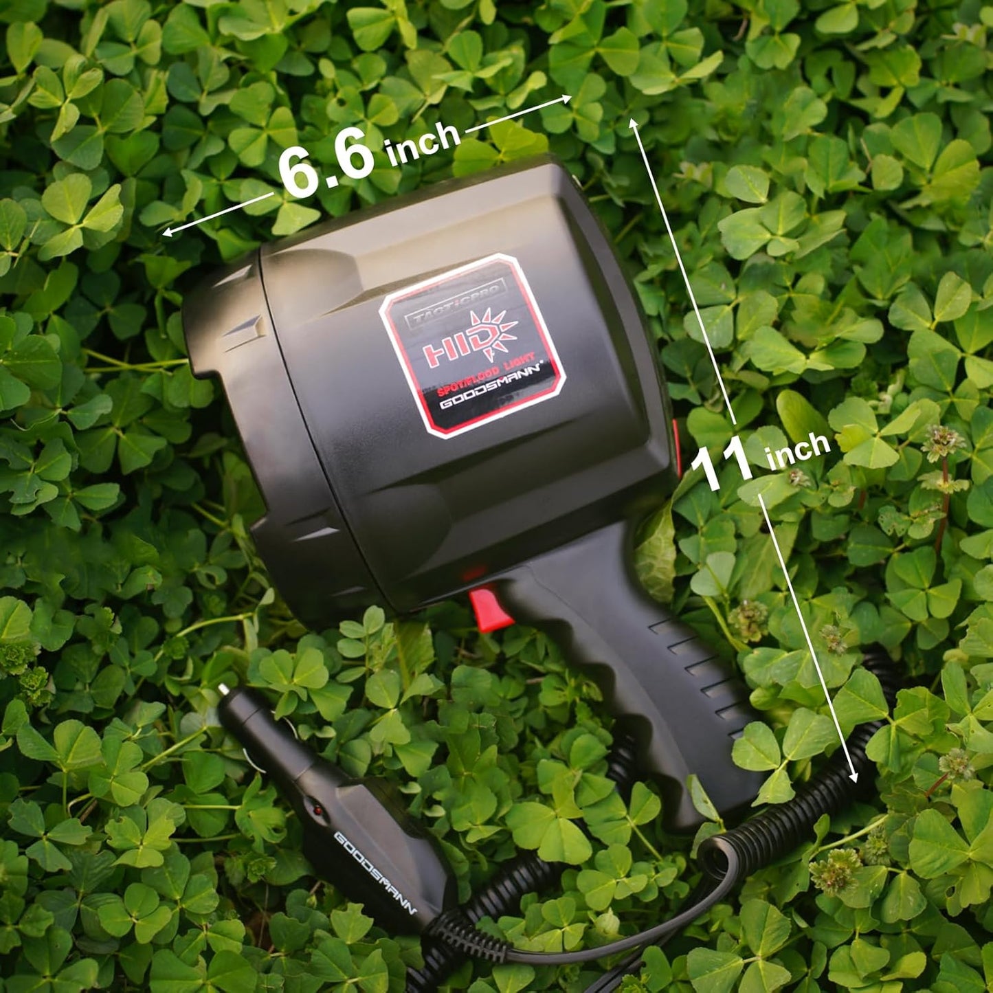 GOODSMANN TACTICPRO Powerful up to 2000 Lumen HID Spotlight/Floodlight Automotive/Garage/Emergency/Boating/Fishing/Hunting/Camping/Hiking/Patrolling Spotlight 9924-0011-06