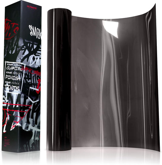VViViD+ Ultimate Headlight Taillight Tint Vinyl Wrap (16" x 30ft, Dark Smoke)