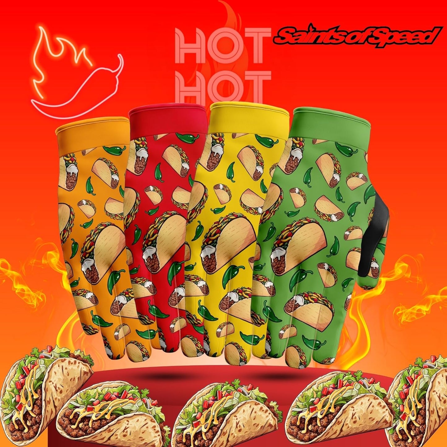 Saints of Speed Dirt Bike Gloves – Motocross, Mountain Bike, Motorcycle, BMX, Jetski, Sim, Karting, Airsoft, Paintball, Driving & Racing Bike Gloves + Phone & Touch Screen Capable