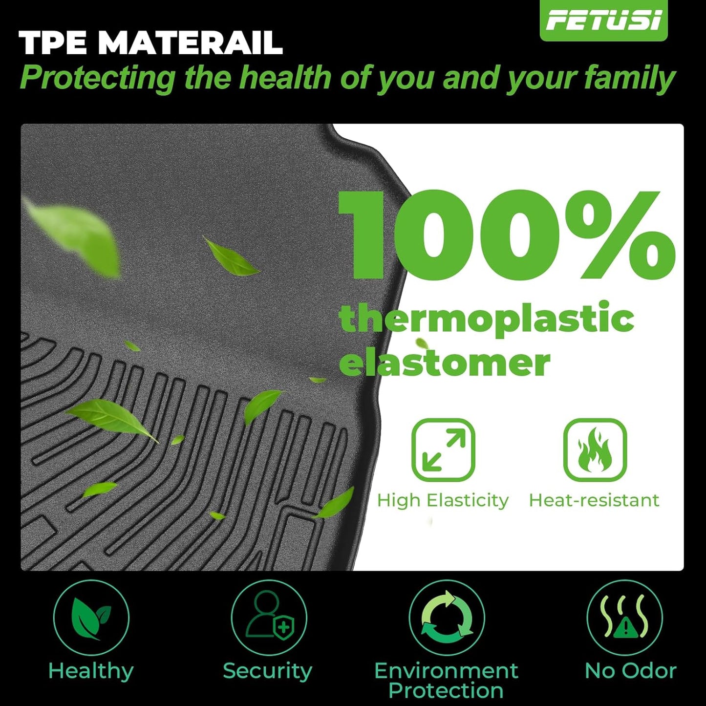 All Weather Floor Mats and Cargo Mat Set Fit for Mazda CX5 2025 2017-2024, TPE Car Mats Waterproof Anti-Slip Rubber Floor Liners for Mazda CX5 Accessories - 4 PCS