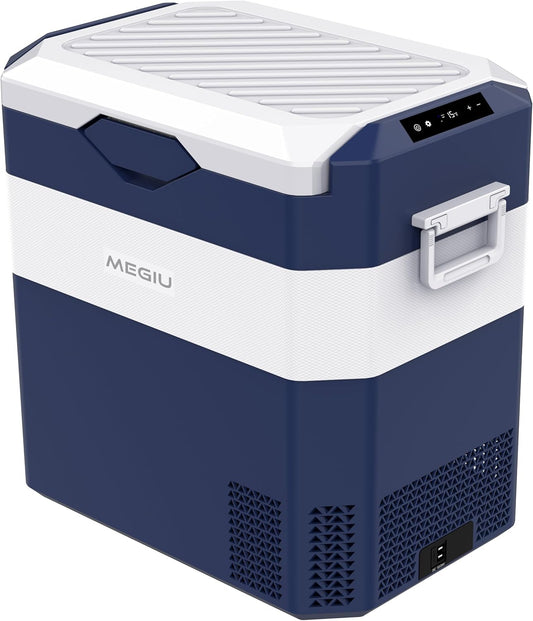 Car Fridge Portable 12V Refrigerator 45 Quart 12 Volt Freezer Compressor Cooler 12V/24V DC 110～240 V AC for Truck Van RV Camper SUV and Home Use