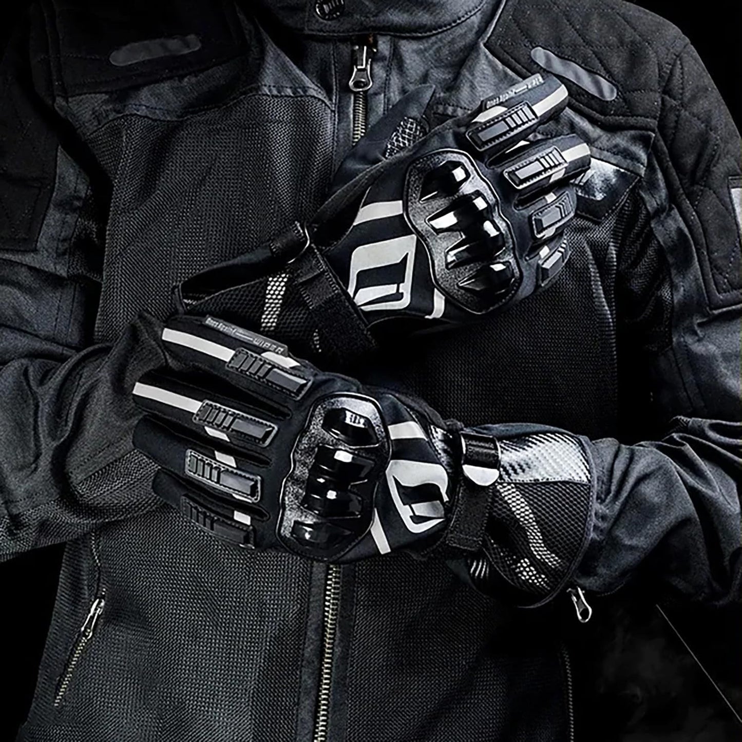 Motorcycle Gloves, Waterproof, Touch Screen, Men's Winter Gloves, ATV, UTV, Snowmobile, Skiing, Riding