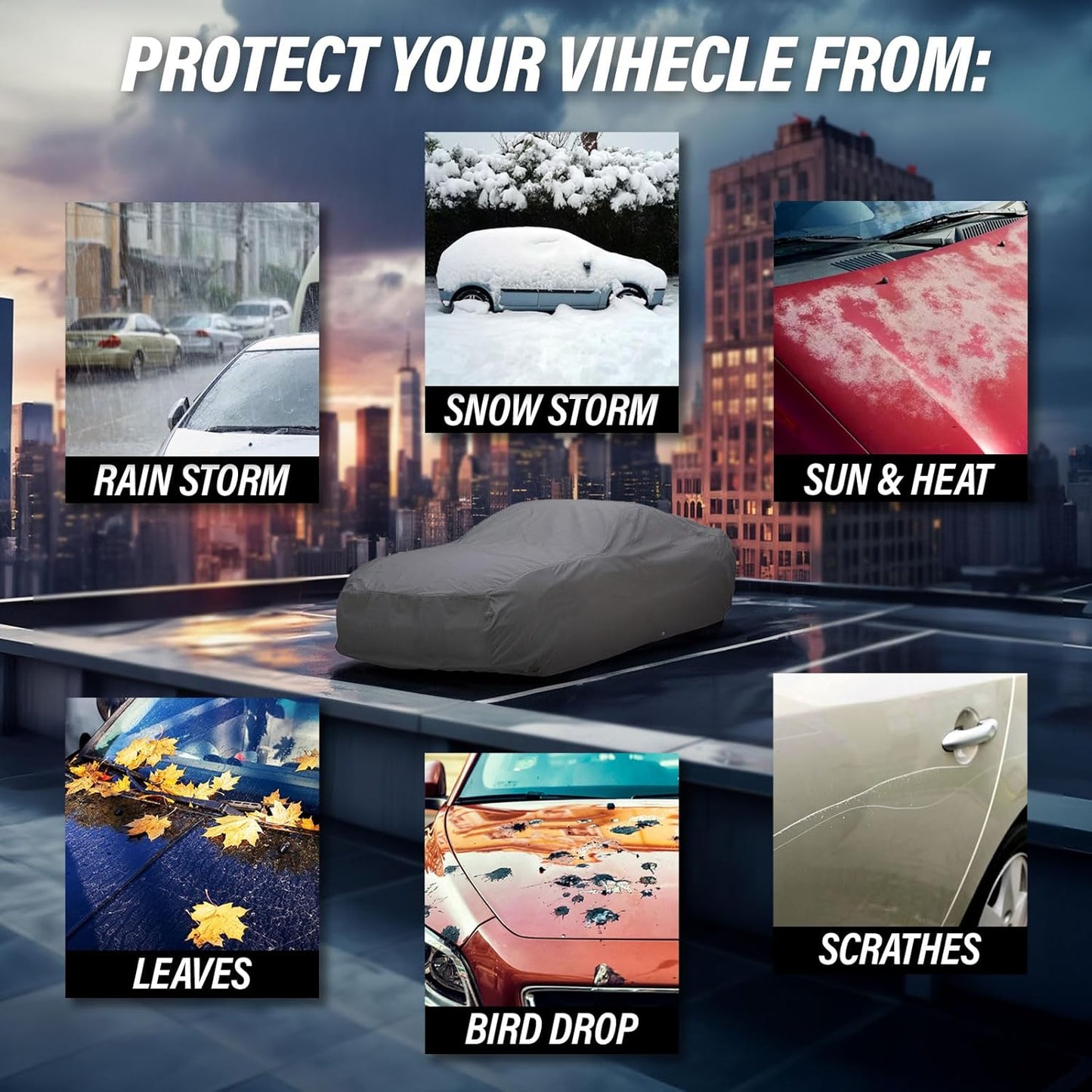 Supreme Full Car Cover - Semi Custom Fit for K5 Blazer 1969-1972 SUV 2-Door | All-Weather Protection: Waterproof, Dustproof, Windproof, UV-Resistant | Includes Accessories