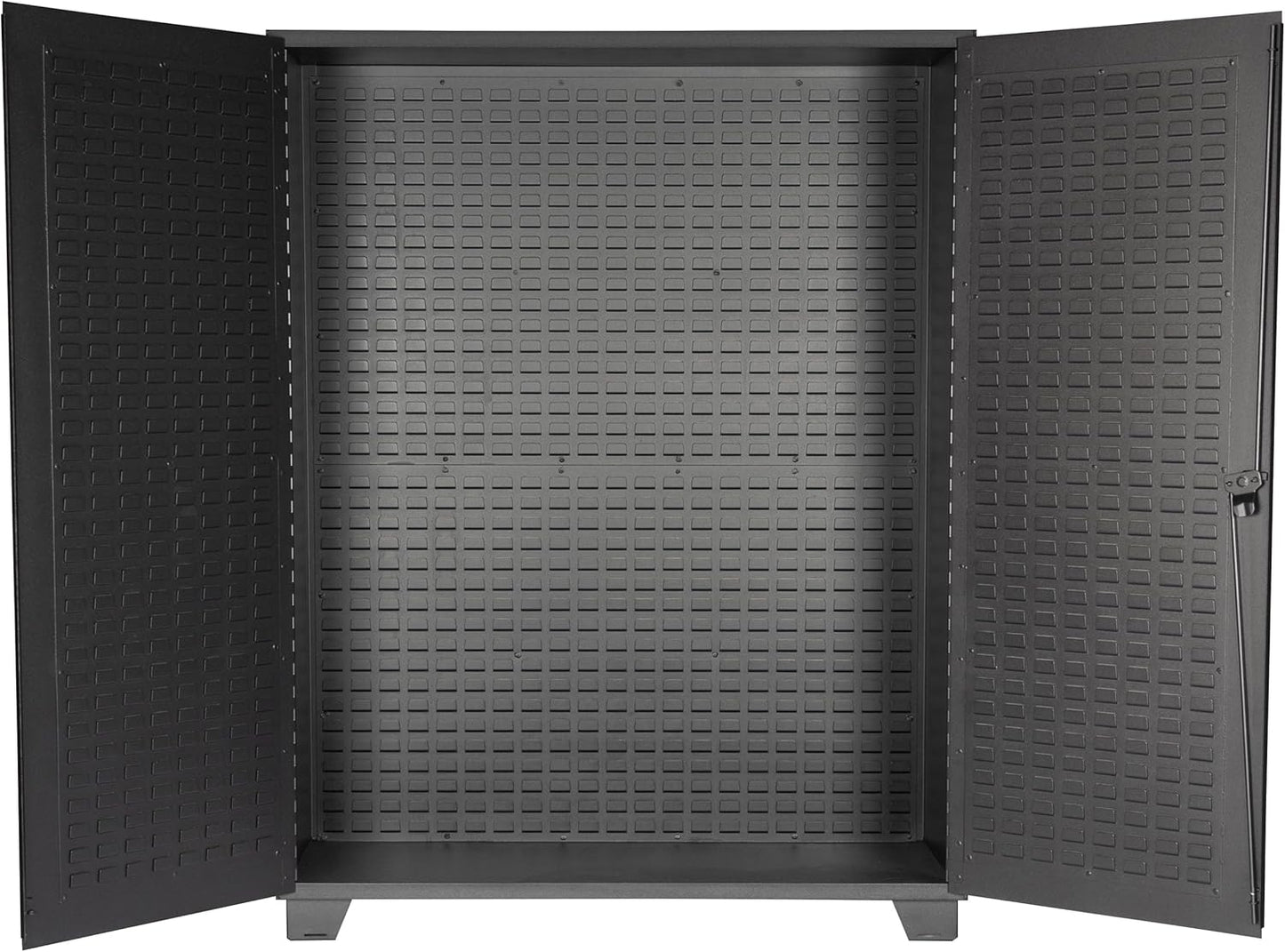 Jamco Tool Storage Cabinets with Bin Mounts, Model DE, Includes 230 Bins, 60-Inch W x 24-Inch D x 78-Inch H, Yellow Bins