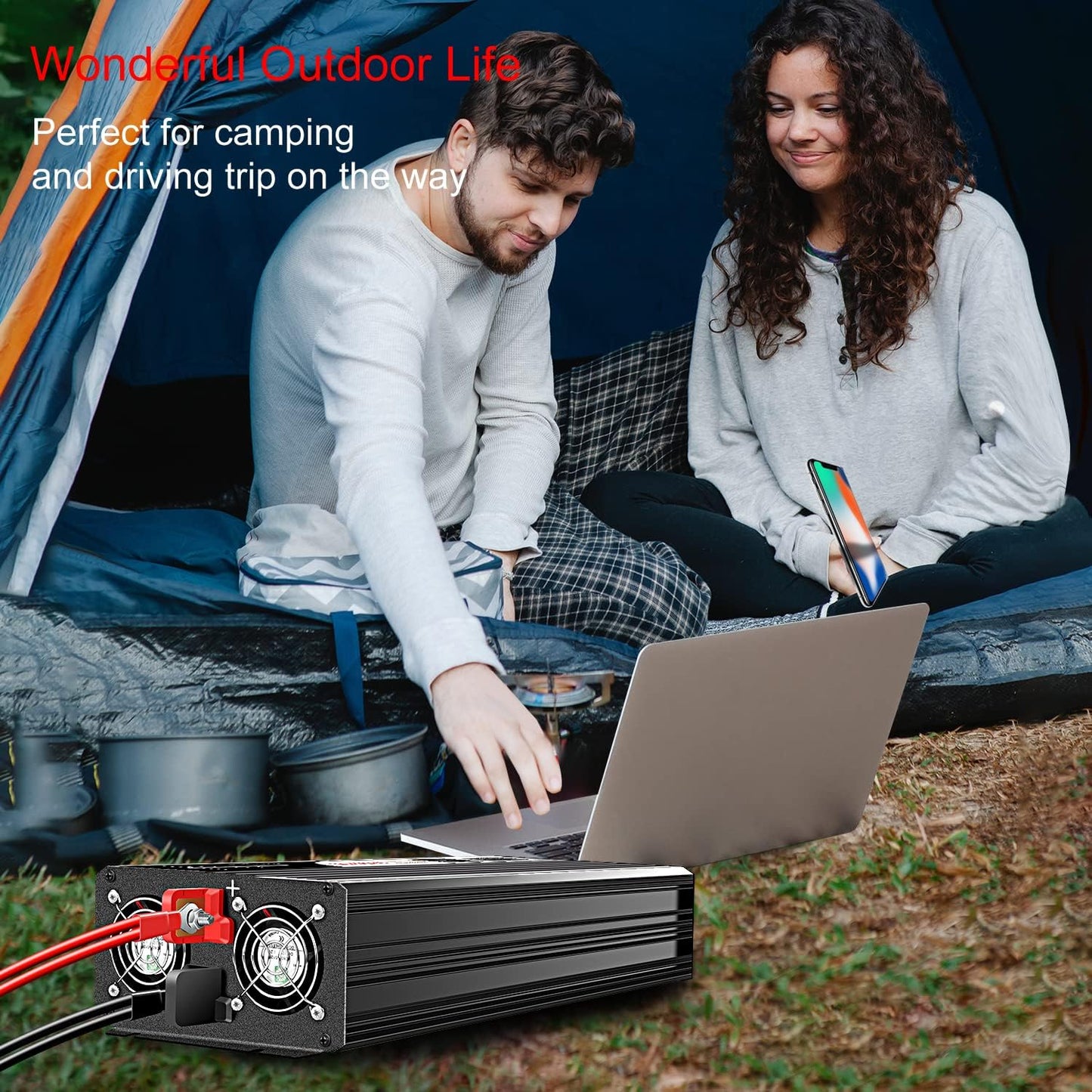Xijia 3000W (Peak Power 6000W) Pure Sine Wave Inverter DC 72V to AC 120V 60HZ Solar Converter for Home Use car (DC72V (Range 60V-90V) 3000W)