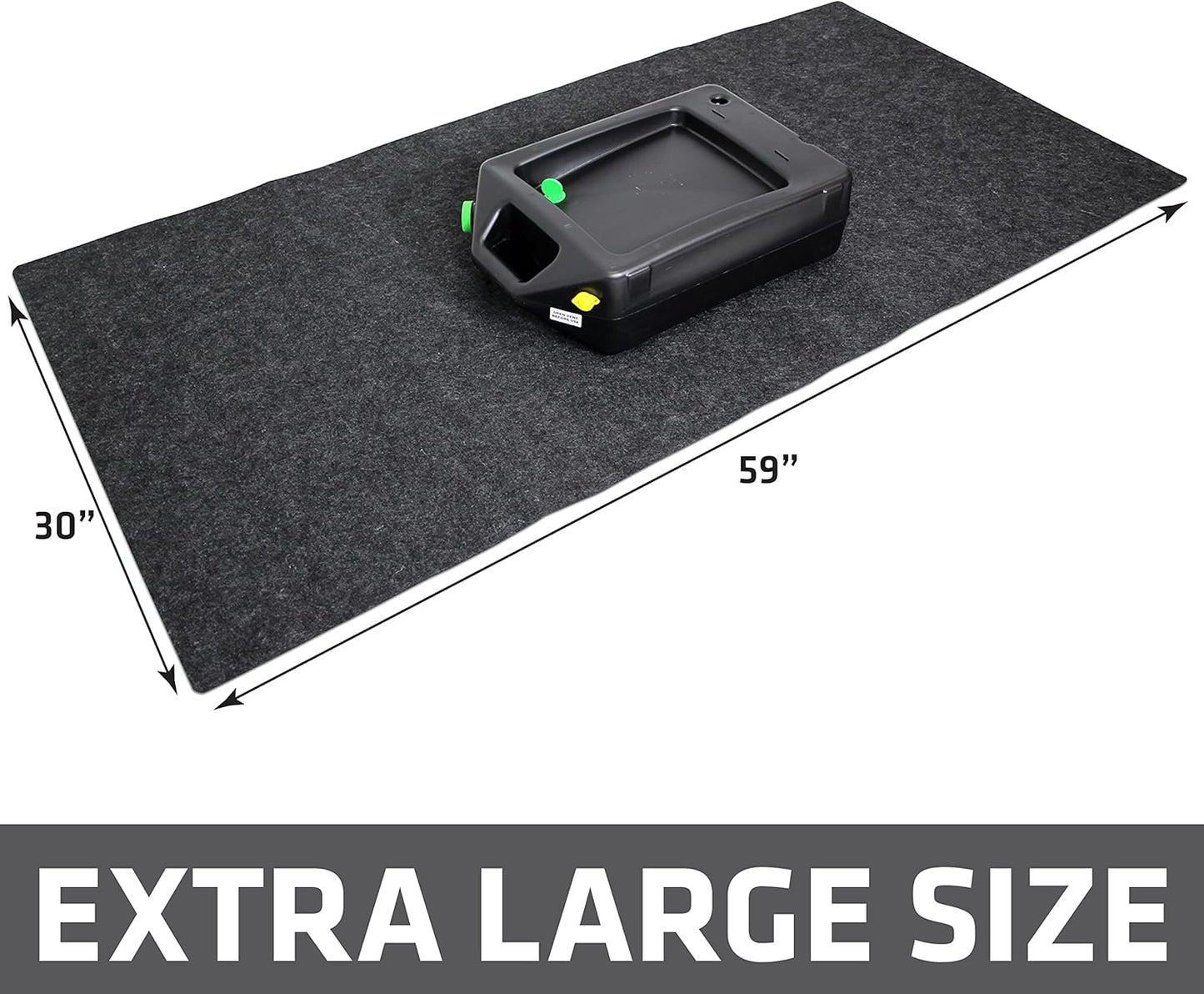 Armor All Premium Oil Spill Mat, Garage Floor Maintenance Mat (30" x 59"), Absorbent Oil Pad, Reusable, Washable, Durable, Waterproof Backing Contains Liquids, Protects Surface (USA Made)