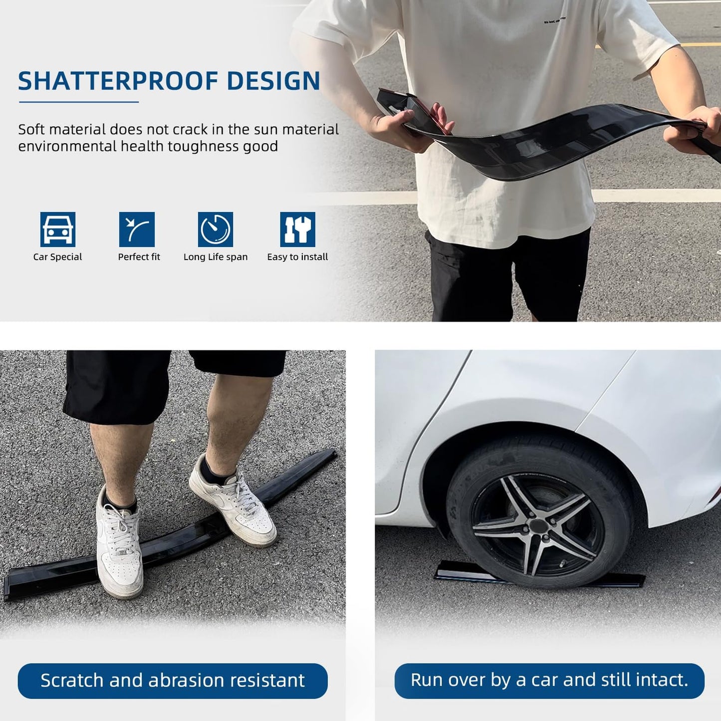 4pcs Front+Rear Smoke Tint Sun/Rain Guard Outside Mount Tape-On Vent Window Visors Compatible with 08-13 Liberty KK