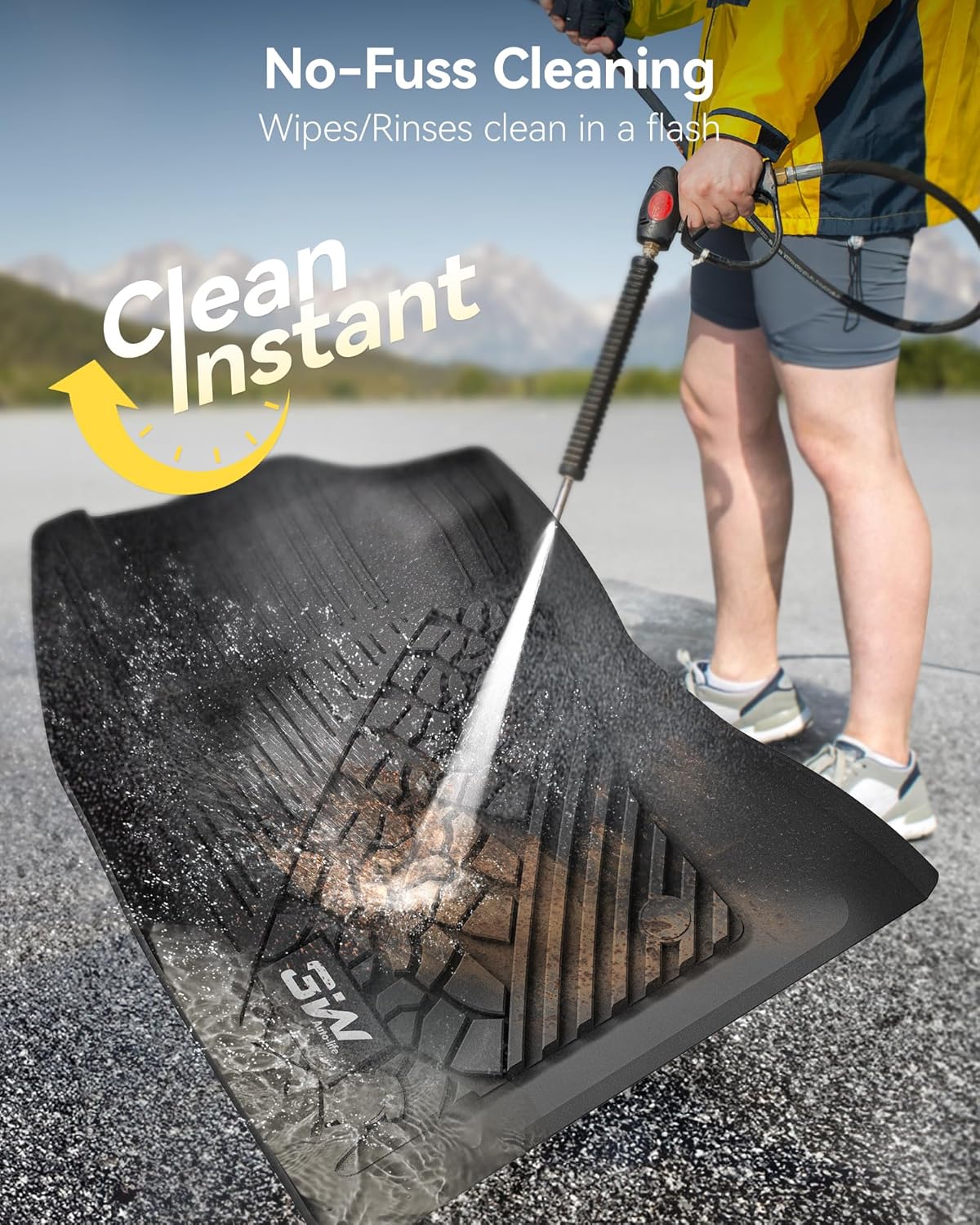 3W Floor Mats Fit for Jeep Renegade 2015-2023 TPE All Weather Custom Fit Floor Liner for Jeep Renegade 1st and 2nd Row Full Set Car Liners Black