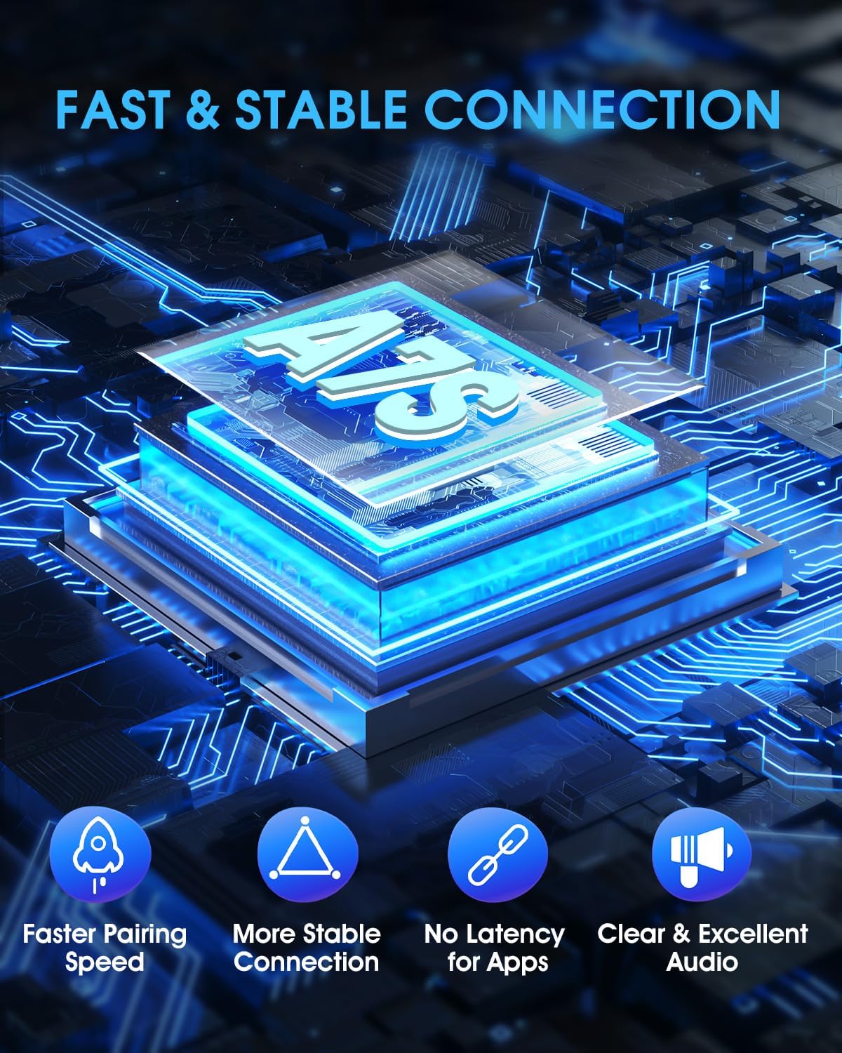 Wireless CarPlay Adapter - Fast & Stable Connection for Carplay Wireless Adapter Convert Factory Wired to Wireless CarPlay Dongle Plug & Play Car Play Fit for iPhone iOS 10+ (Grey)