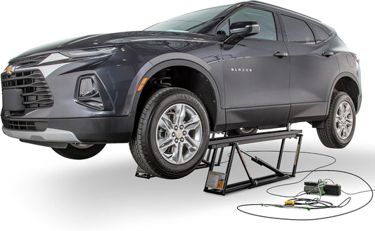 QuickJack 6000TL Portable Car Lift with 6,000lb Capacity, with 110V Power Unit, Safe & Portable Design Garage Lift for Home, Garage, Shop, or Mechanic Auto Repair