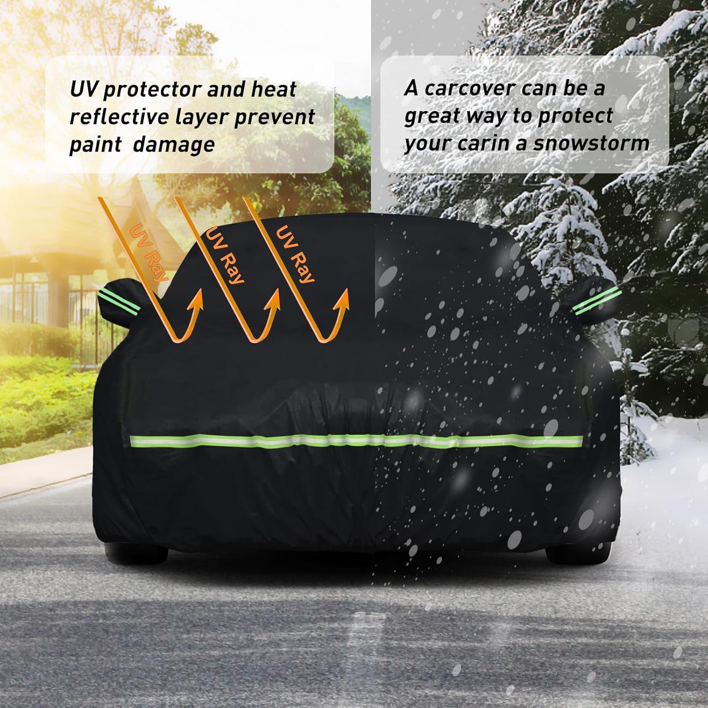 Waterproof Car Covers for 2006-2025 Dodge Charger(Black) Custom Heavy Duty Waterproof All Weather Protection Outdoor