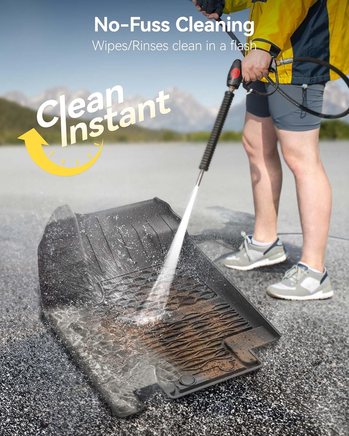 3W Floor Mats for Nissan Pathfinder 2022 2023 2024 2025 (Only fit 7 Passenger Models), 3 Rows,TPE All Weather Protection Car Floor Liners Accessory,Black