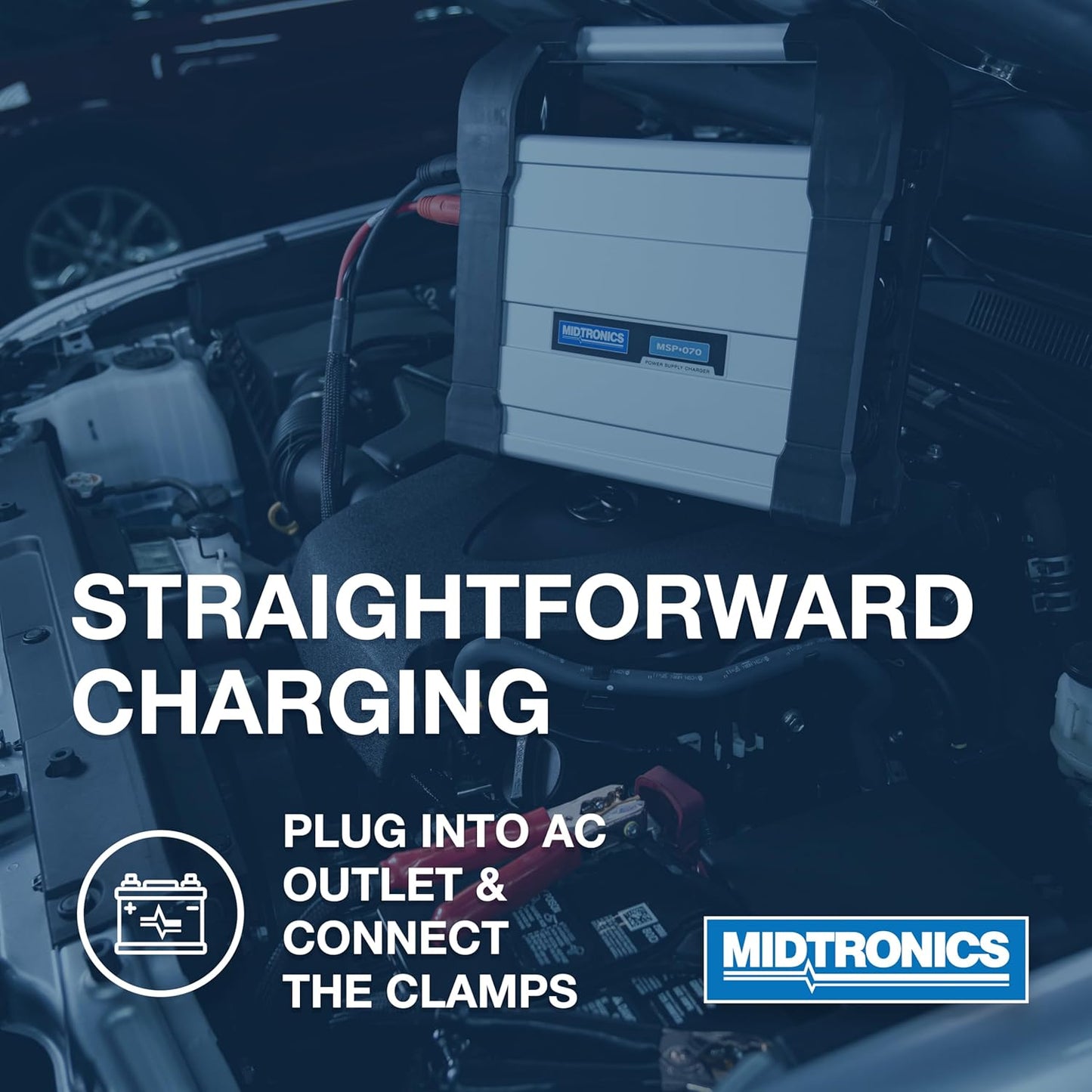 Midtronics MSP-070-Automotive Power Supply Charger & Battery Management Process-Reliable Power for Charging & Maintaining Battery State of Charge