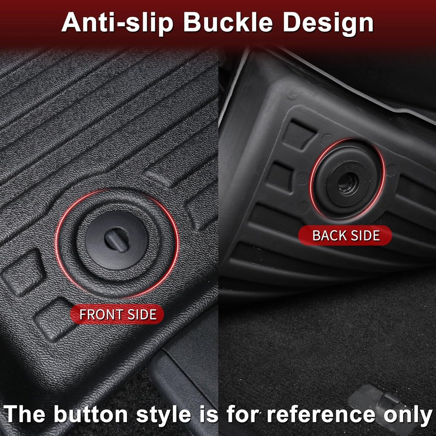 All Weather Floor Mats and Cargo Liners Set Fit for Camry 2007 2008 2009 2010 2011 TPE Car Mats Waterproof Anti-Slip Rubber Trunk Liners Camry Accessories