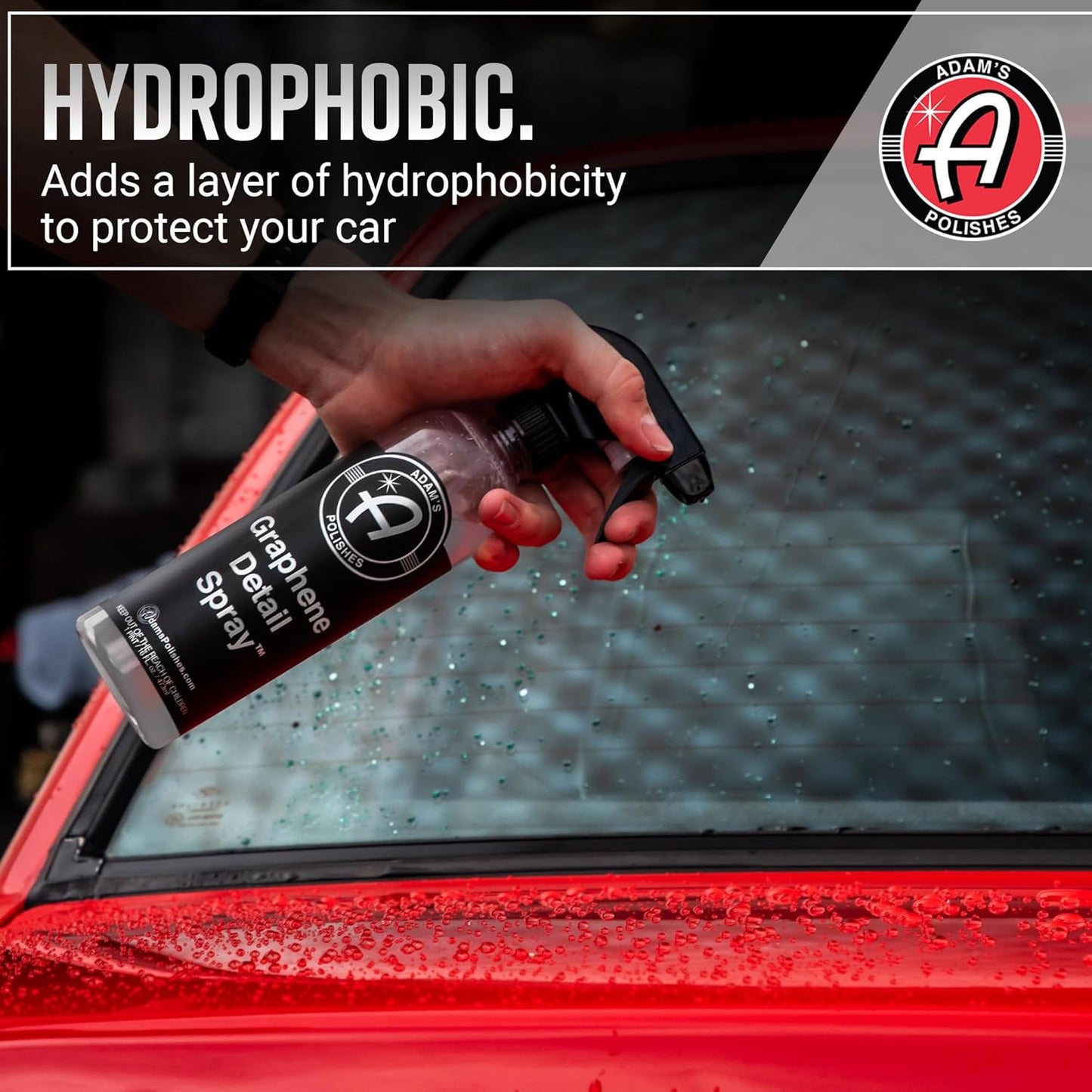 Adam's Polishes Graphene Detail Spray (5 Gallon) - Extend Protection of Waxes, Sealants, & Coatings | Waterless Detailer Spray For Car Detailing|Clay Bar, Drying Aid, Add Ceramic Graphene Protection