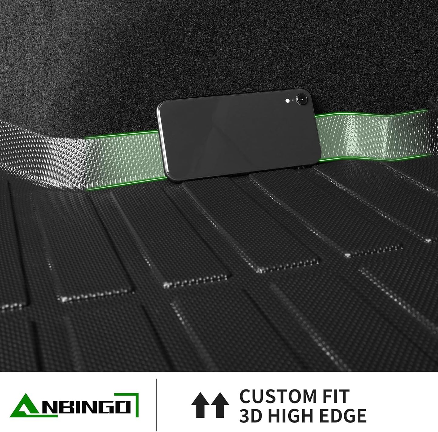 ANBINGO®-Floor Mats & Cargo Liner for 2022-2026 Toyota Corolla Cross FWD & Hybrid AWD (Not for Fuel AWD),1st 2nd Row with Trunk Mat,TPE All Weather Waterproof Corolla Cross Car Mats Black