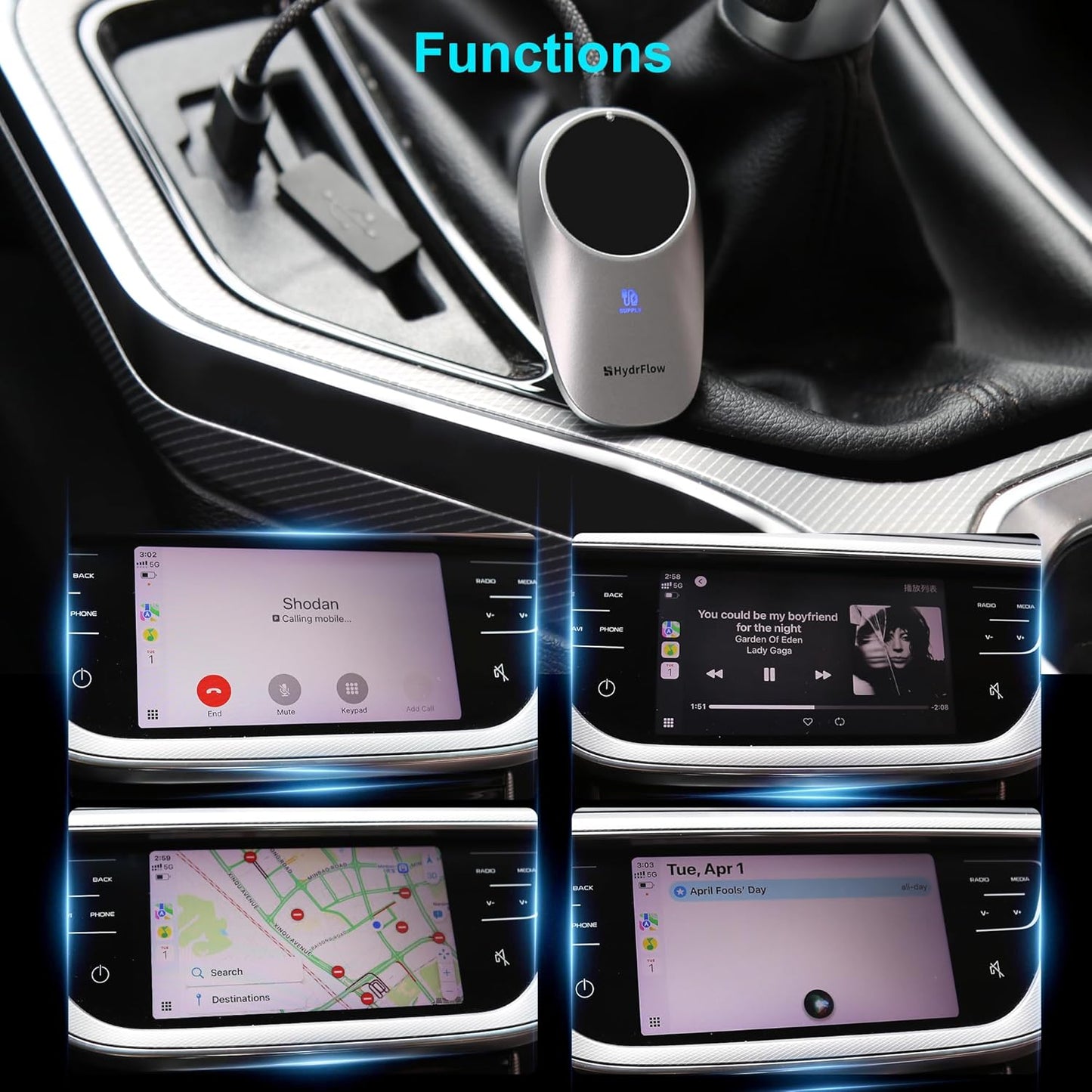 Car Audio & Video Power Adapters Wireless CarPlay Adapter