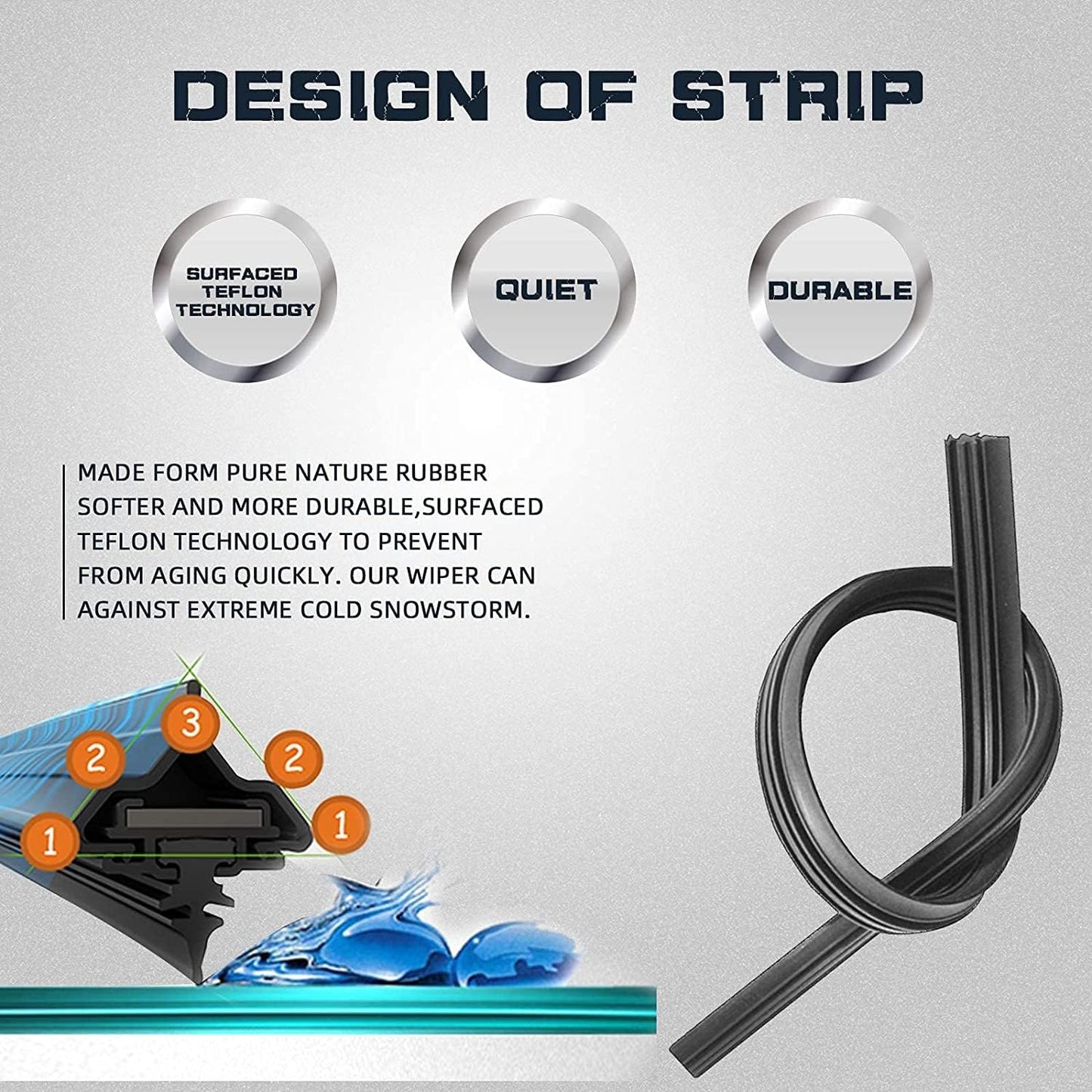 AUTOBOO 26"+19" Windshield Wipers with 11" Rear Wiper Blade Replacement for 2012 2013 2014 2015 2016 2017 Toyota Prius V -Original Factory Quality (Pack of 3)