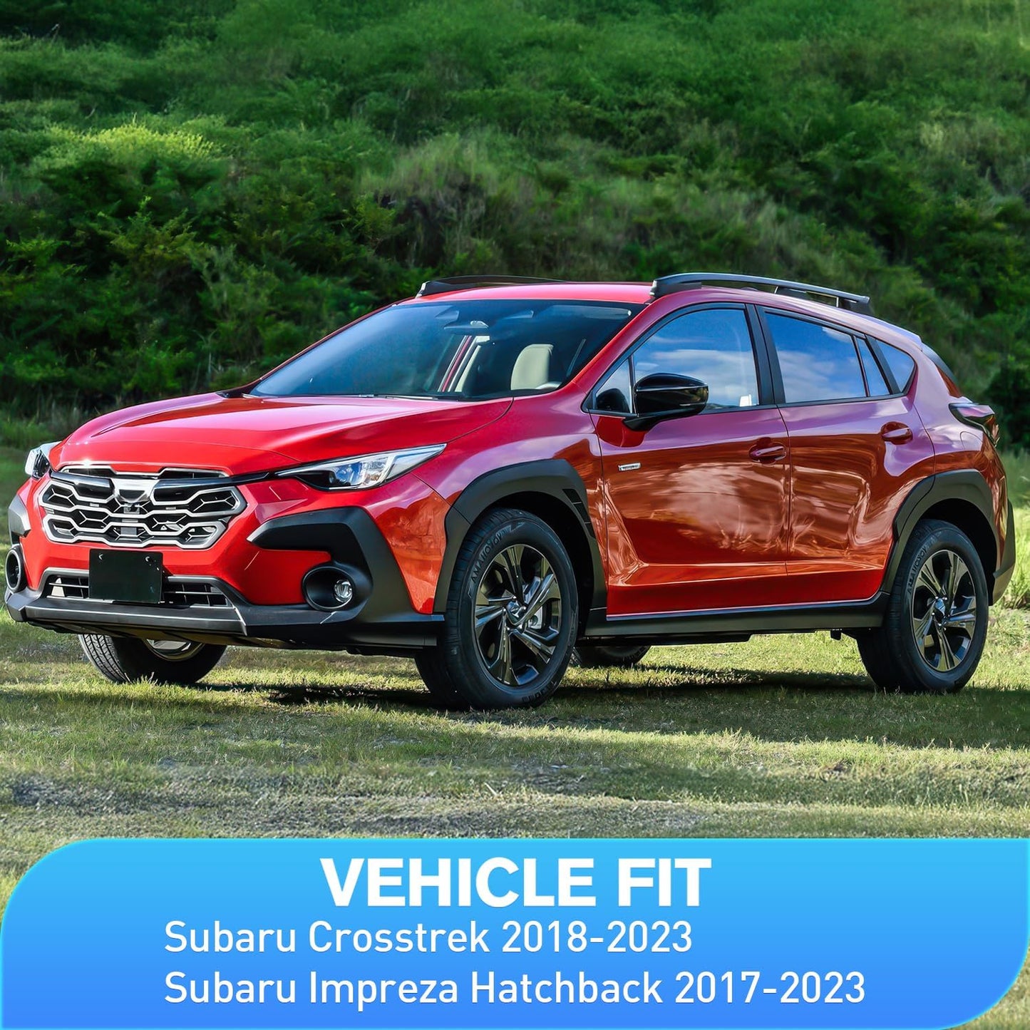 Nilight Vent Window Visors for Crosstrek 2018-2023 Impreza Hatchback 2017 2018 2019 2020 2021 2022 2023, in-Channel Rain Guards, Original Window Deflectors-4PCS