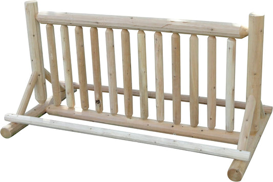 13-Place Bike Log Rack, Outdoor Bike Stand, Freestanding Bicycle Storage Racks, Standing Rack for Bikes, Bicycle Parking Floor Stand, Ebike Racks, Fat Tire Bikes for Men- Unfinished + 15" Anchor Kit